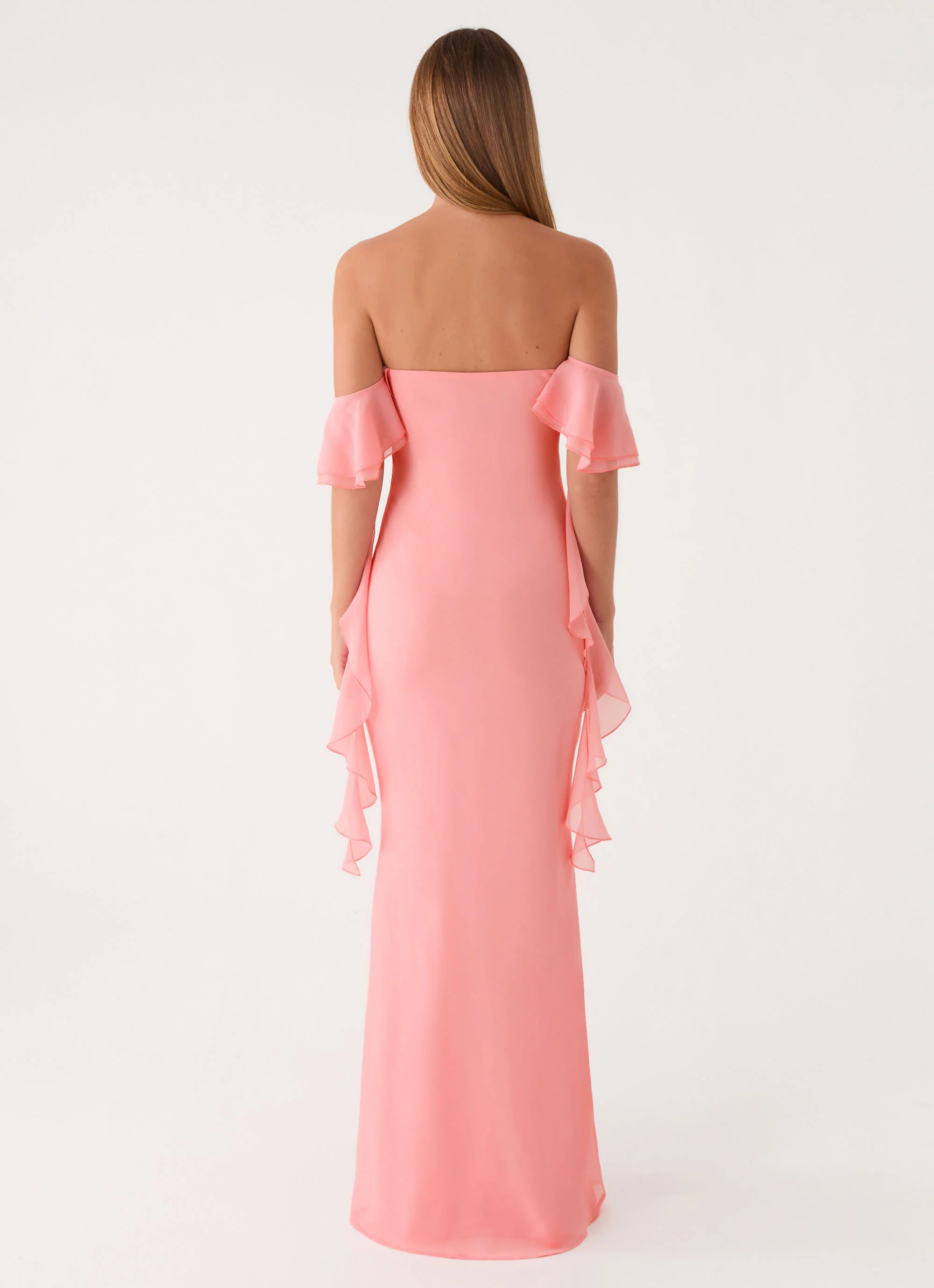 Maliyah Maxi Dress - Peach - Image 3