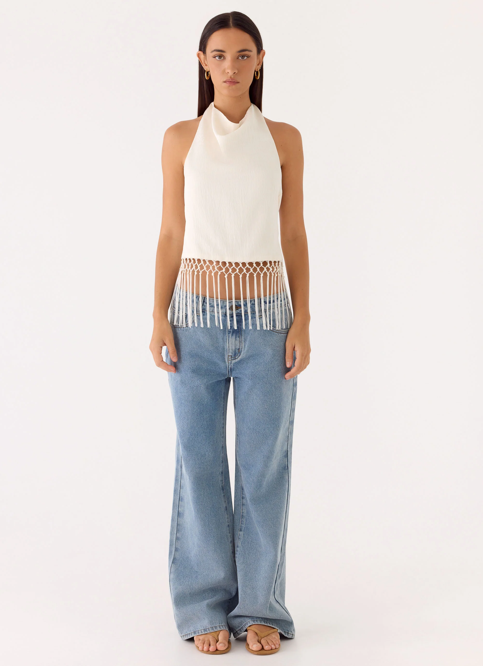 Mania Tassel Top - Ivory - Image 4
