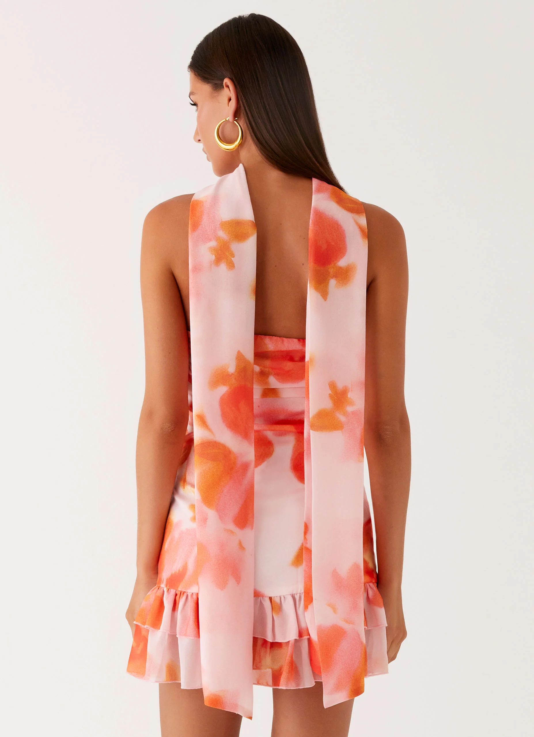 Manon Scarf Mini Dress - Blushing Blossom - Image 2