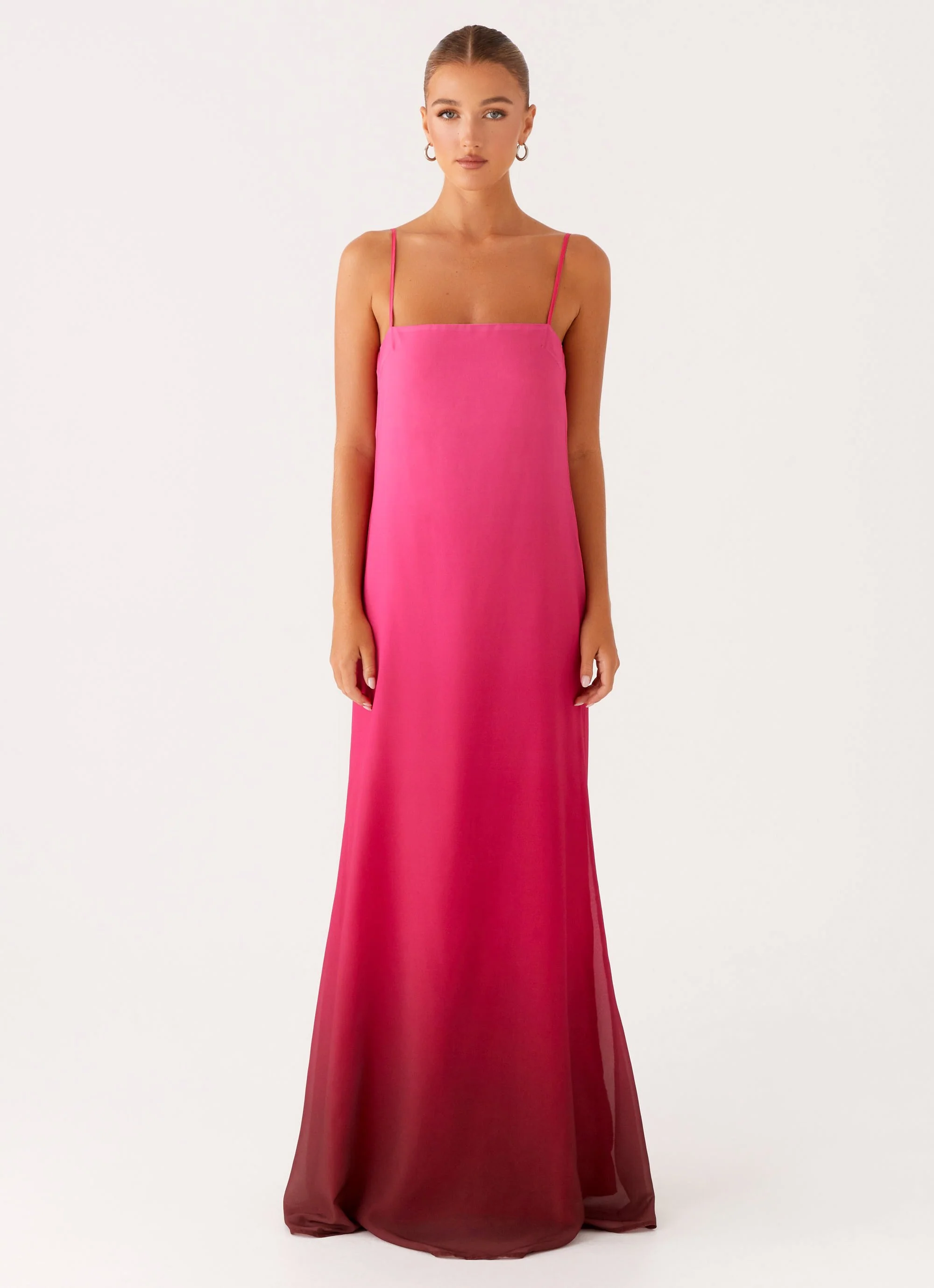 Marianne Maxi Dress - Fuchsia Gradient - Image 3