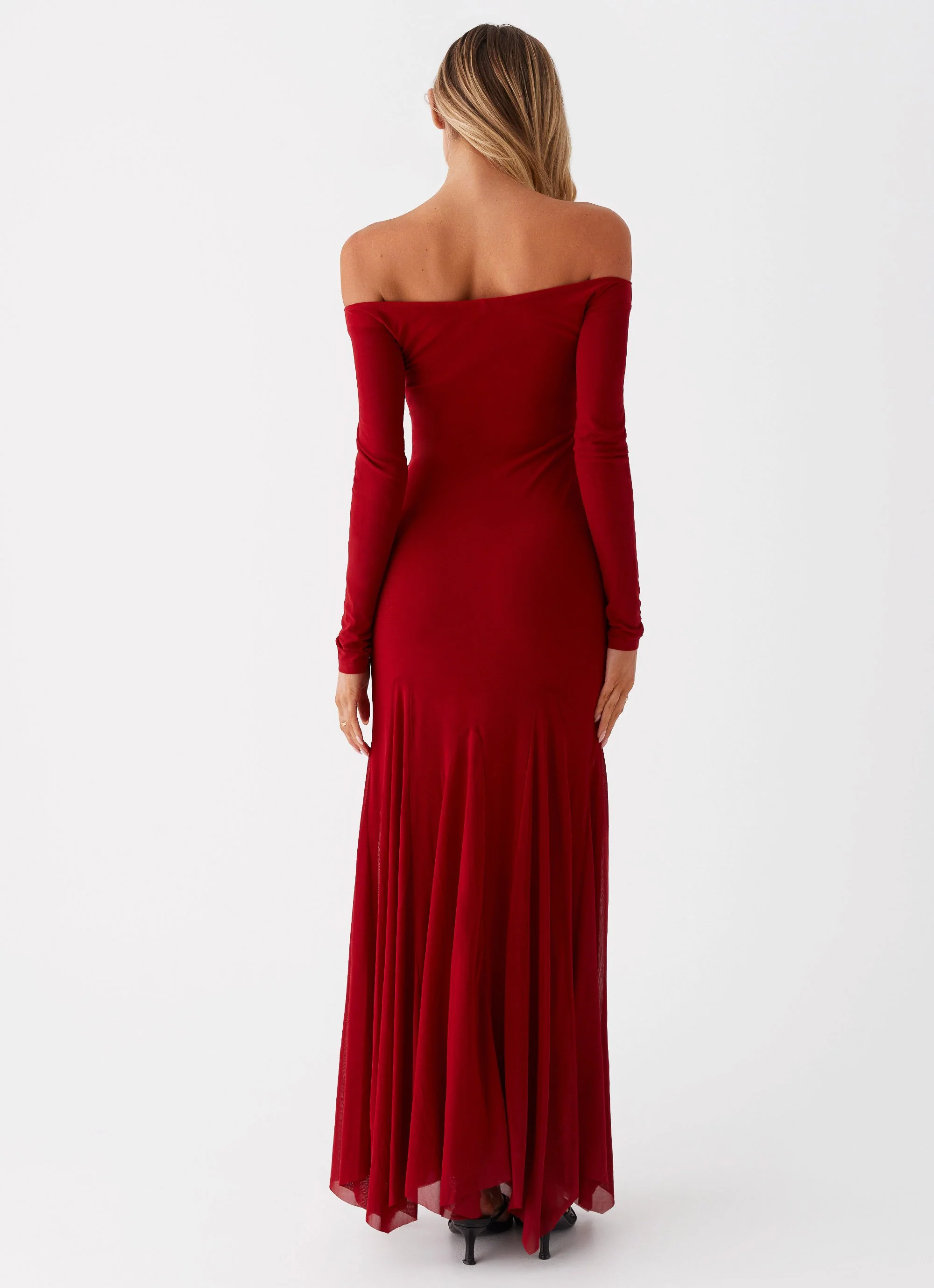 Maribel Maxi Dress - Red - Image 4