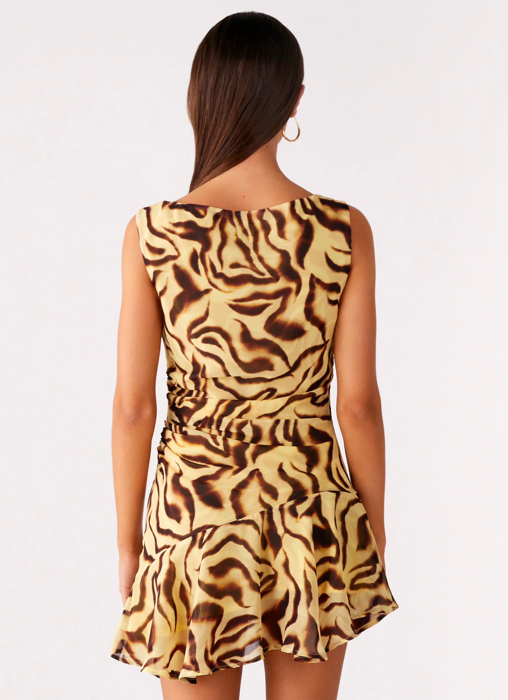 Maris Asymmetrical Mini Dress - Laguna Print - Image 3