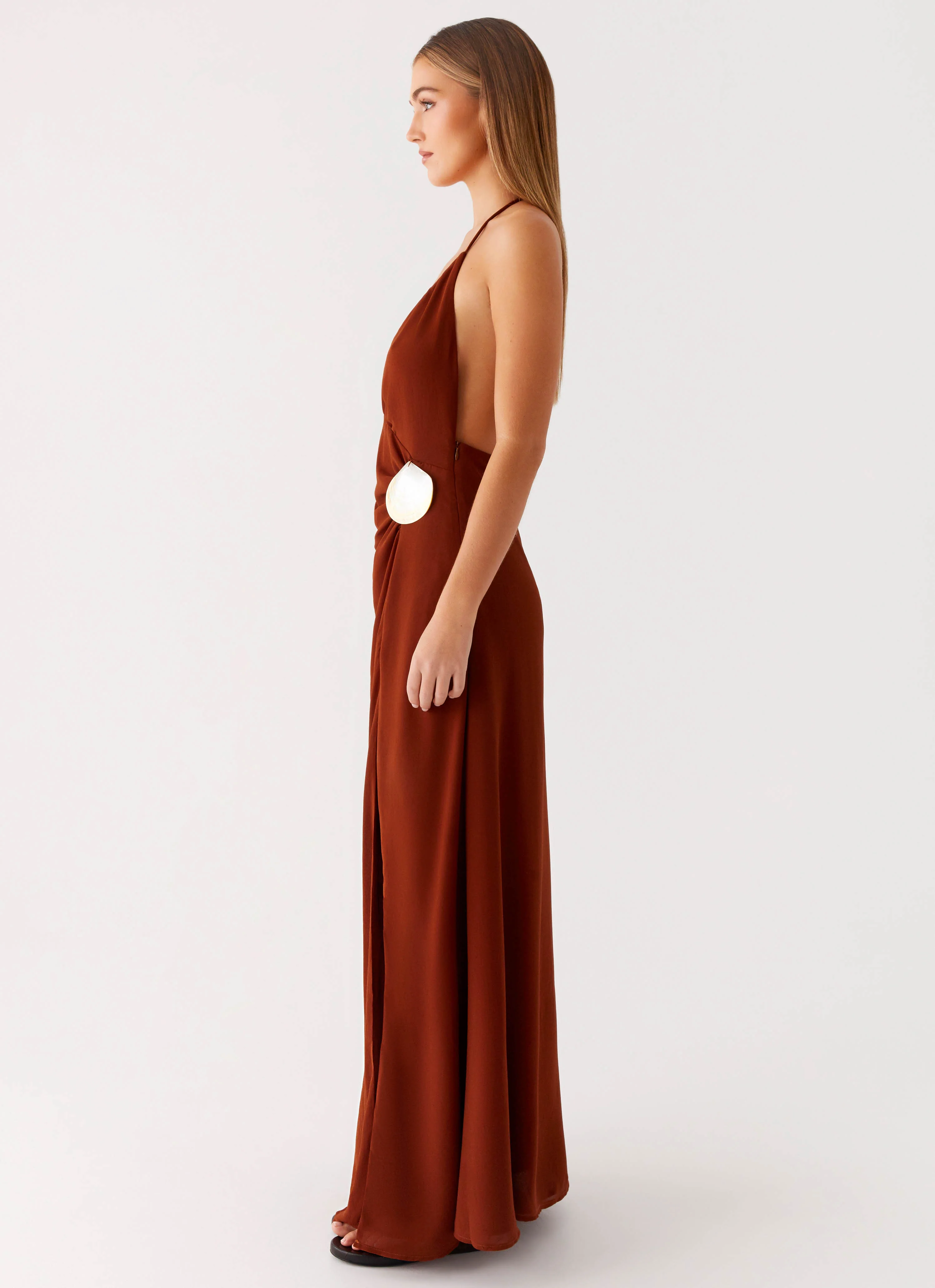 Marjoram Maxi Dress - Chocolate - Image 7