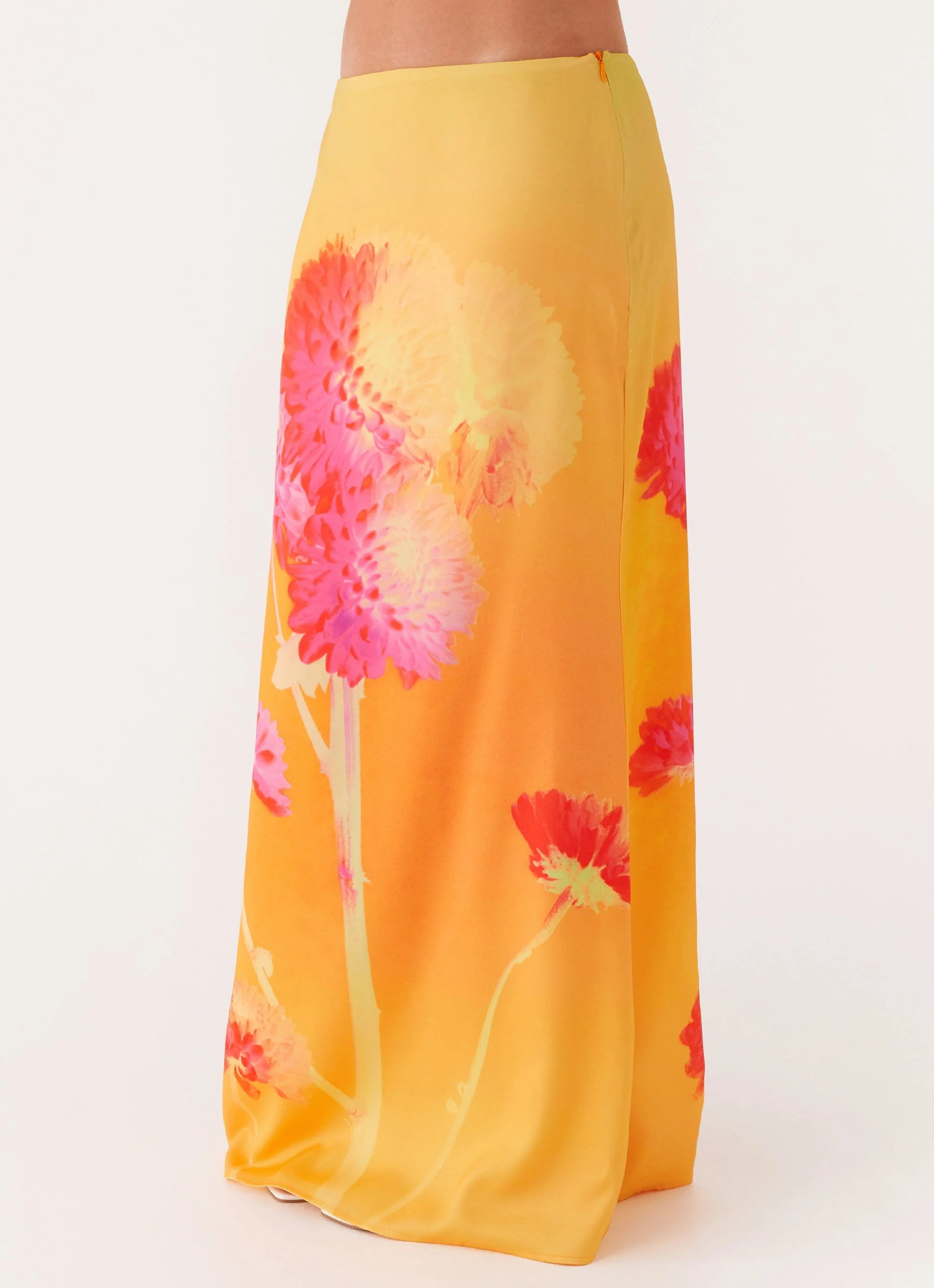 Marrakesh Maxi Skirt - Orange Floral - Image 3