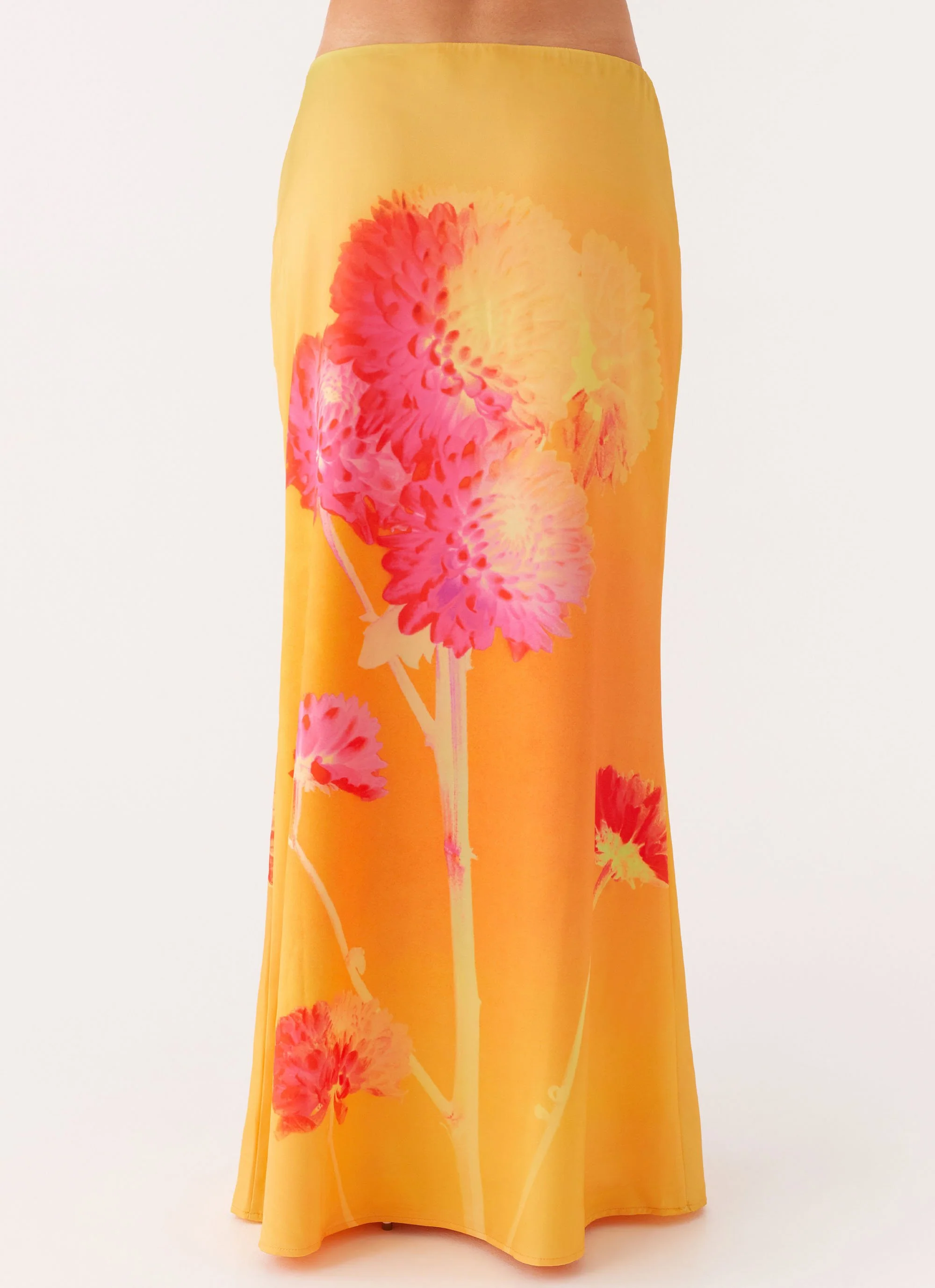 Marrakesh Maxi Skirt - Orange Floral - Image 4