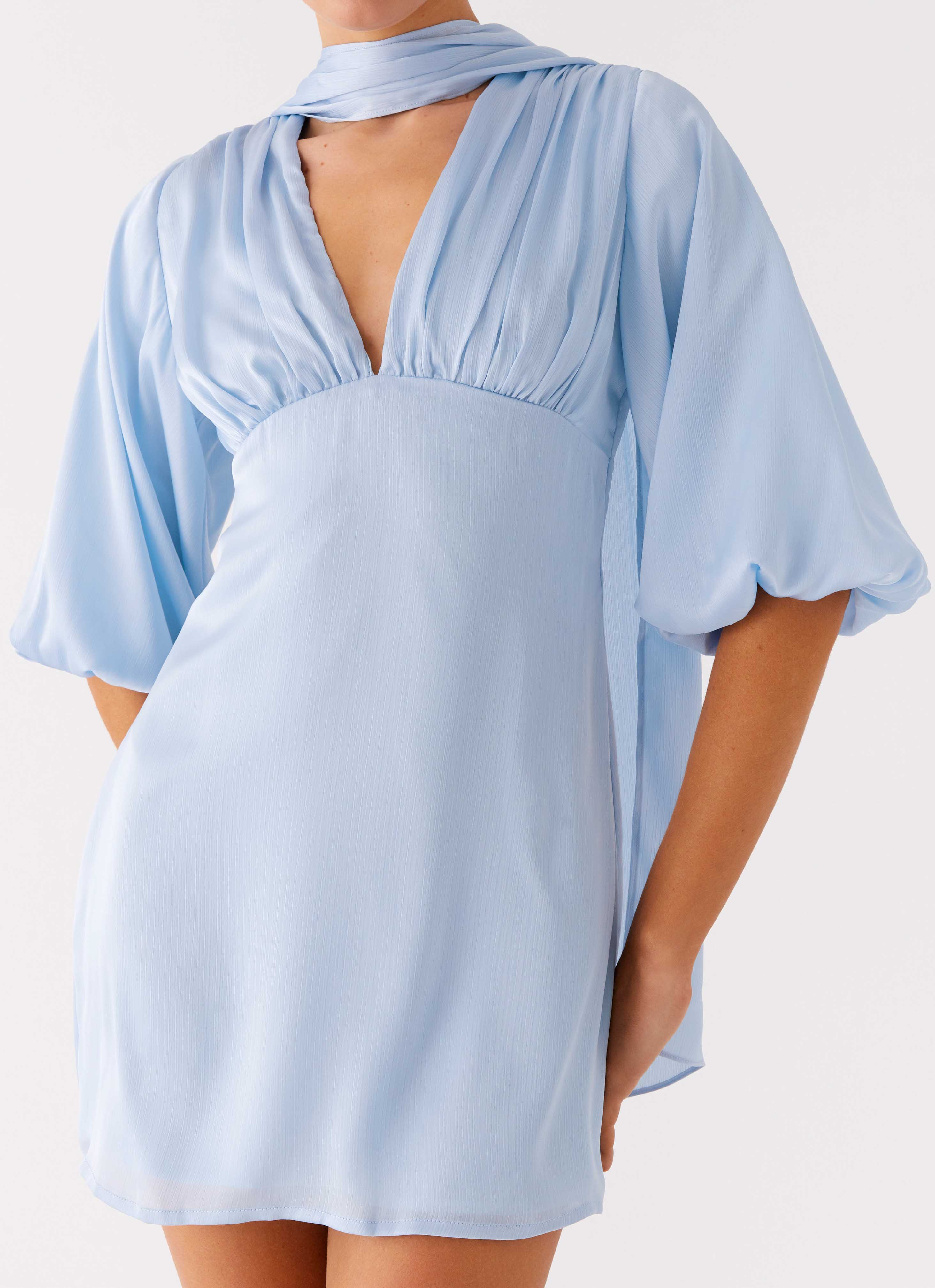 Mary Mini Dress - Blue - Image 6
