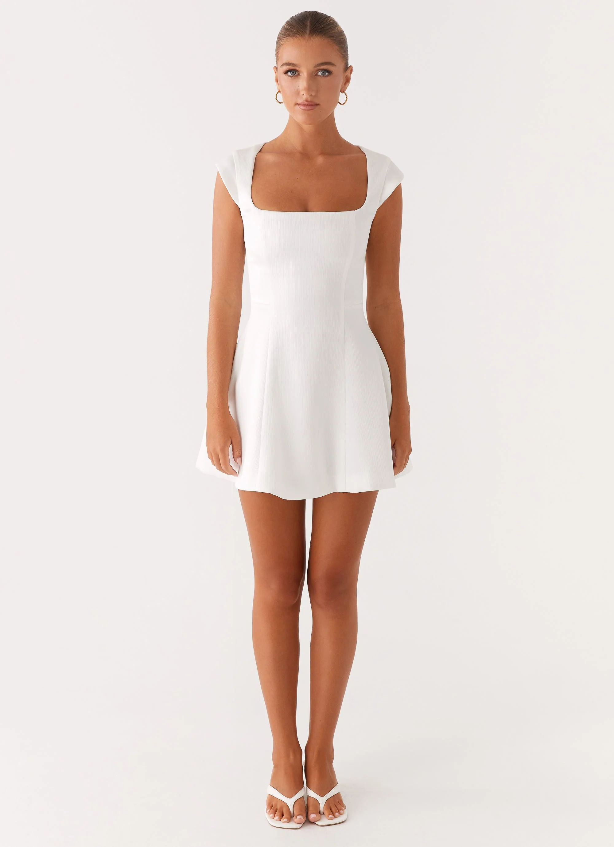 Maryjane Mini Dress - White - Image 2
