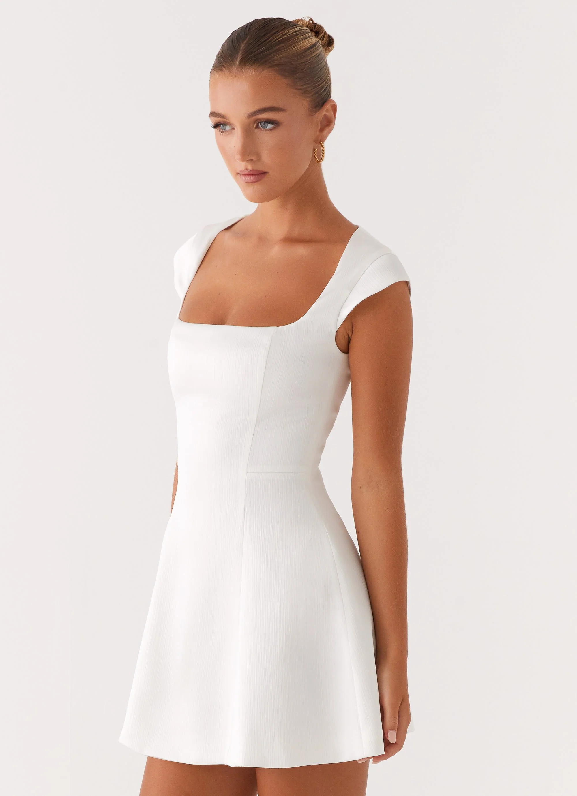 Maryjane Mini Dress - White - Image 3