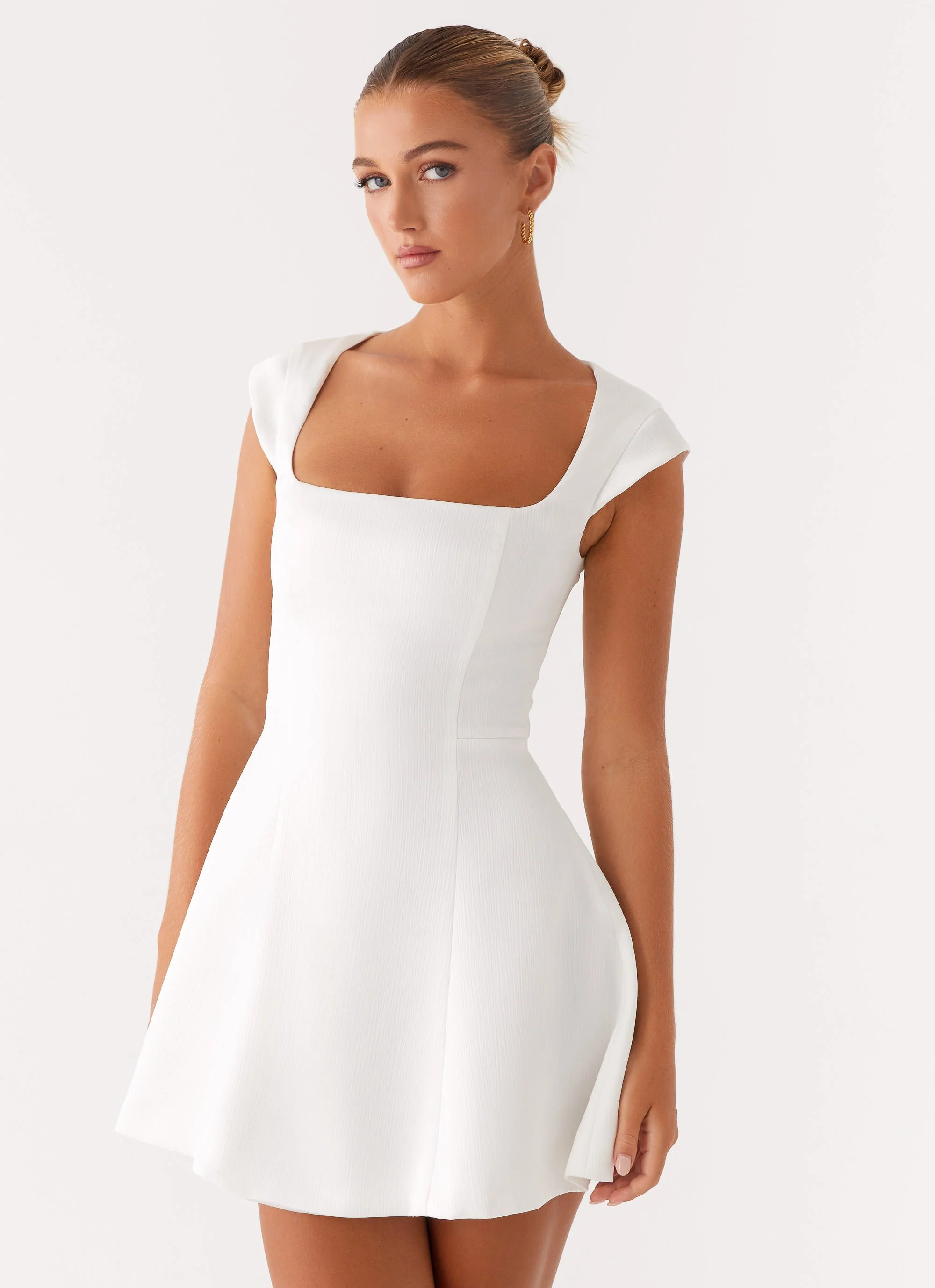 Maryjane Mini Dress - White - Image 5