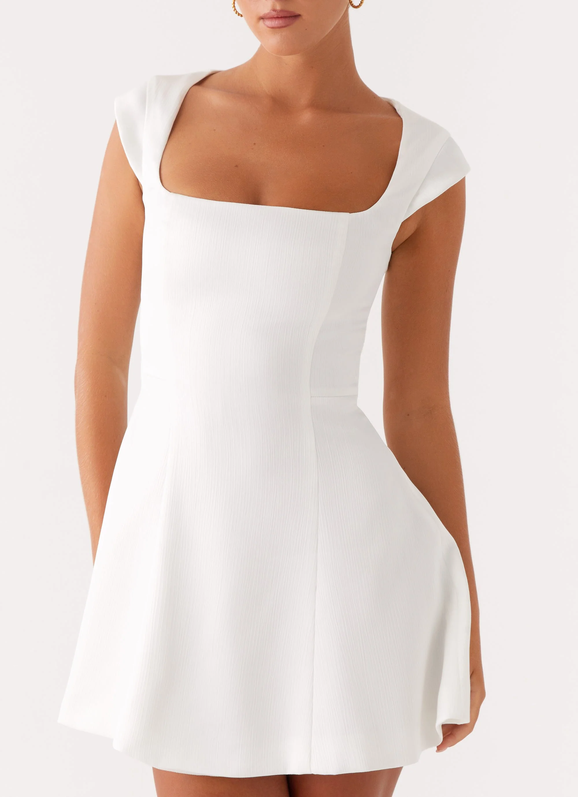 Maryjane Mini Dress - White - Image 6