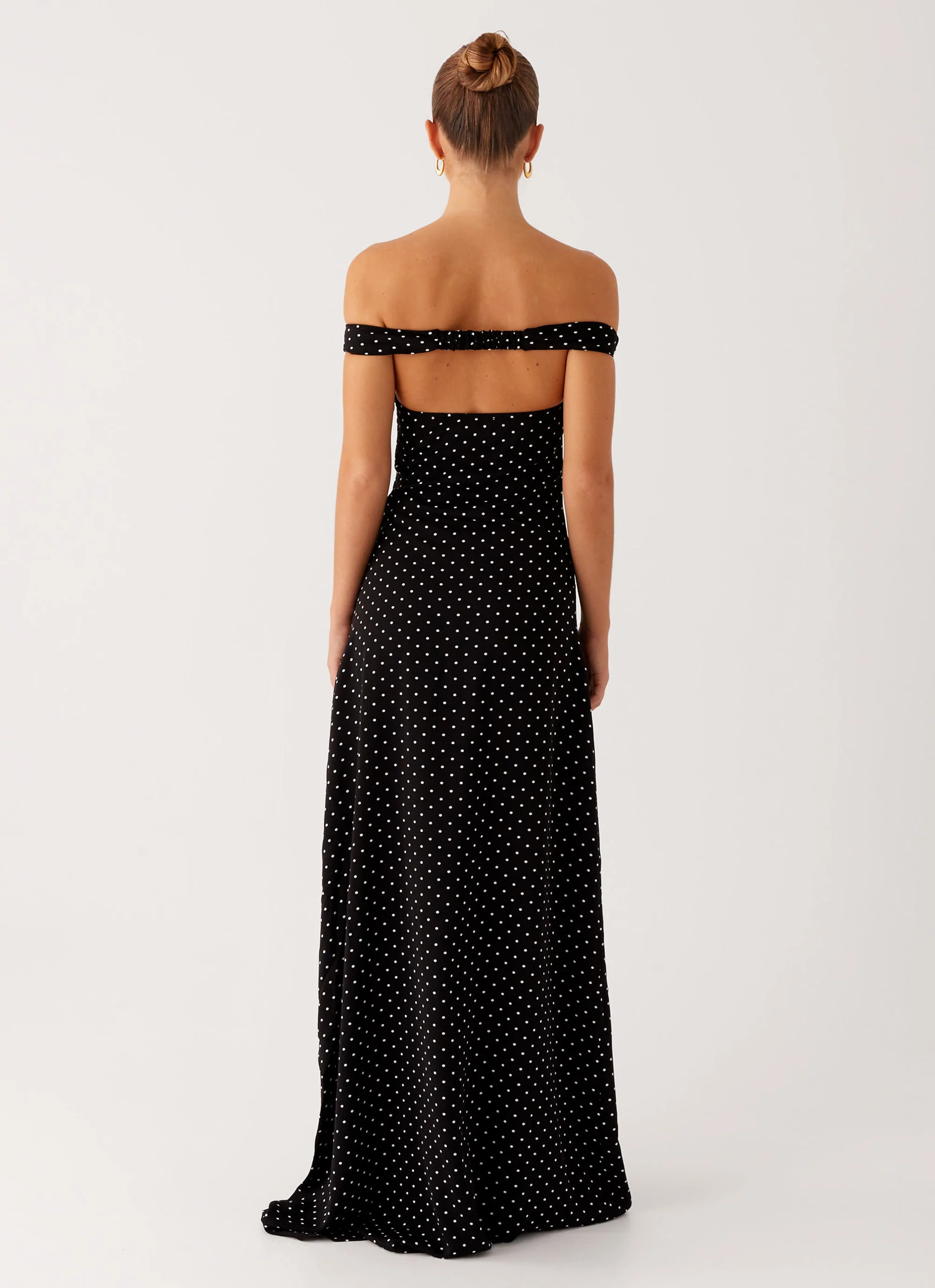Melany Maxi Dress - Black Polka Dot - Image 3