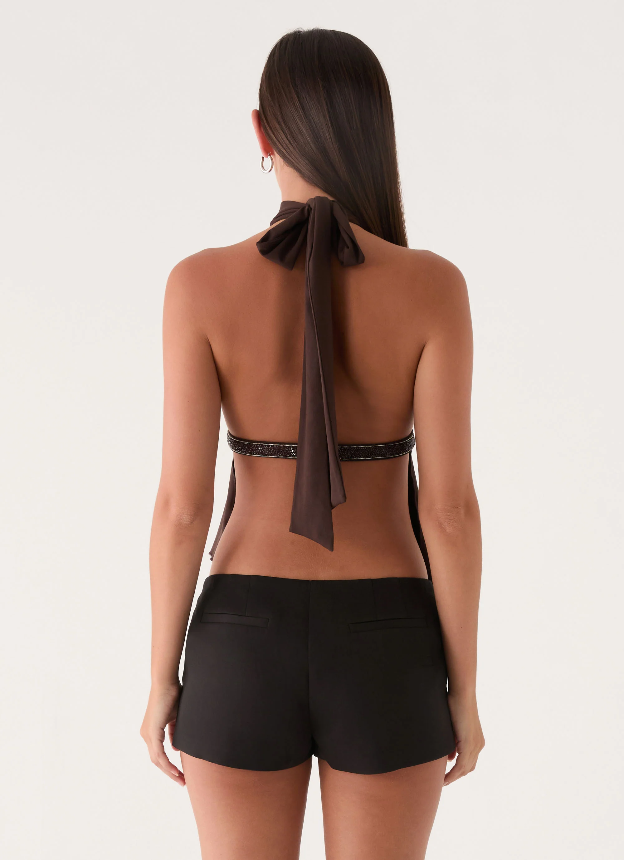 Menah Halter Top - Chocolate - Image 3