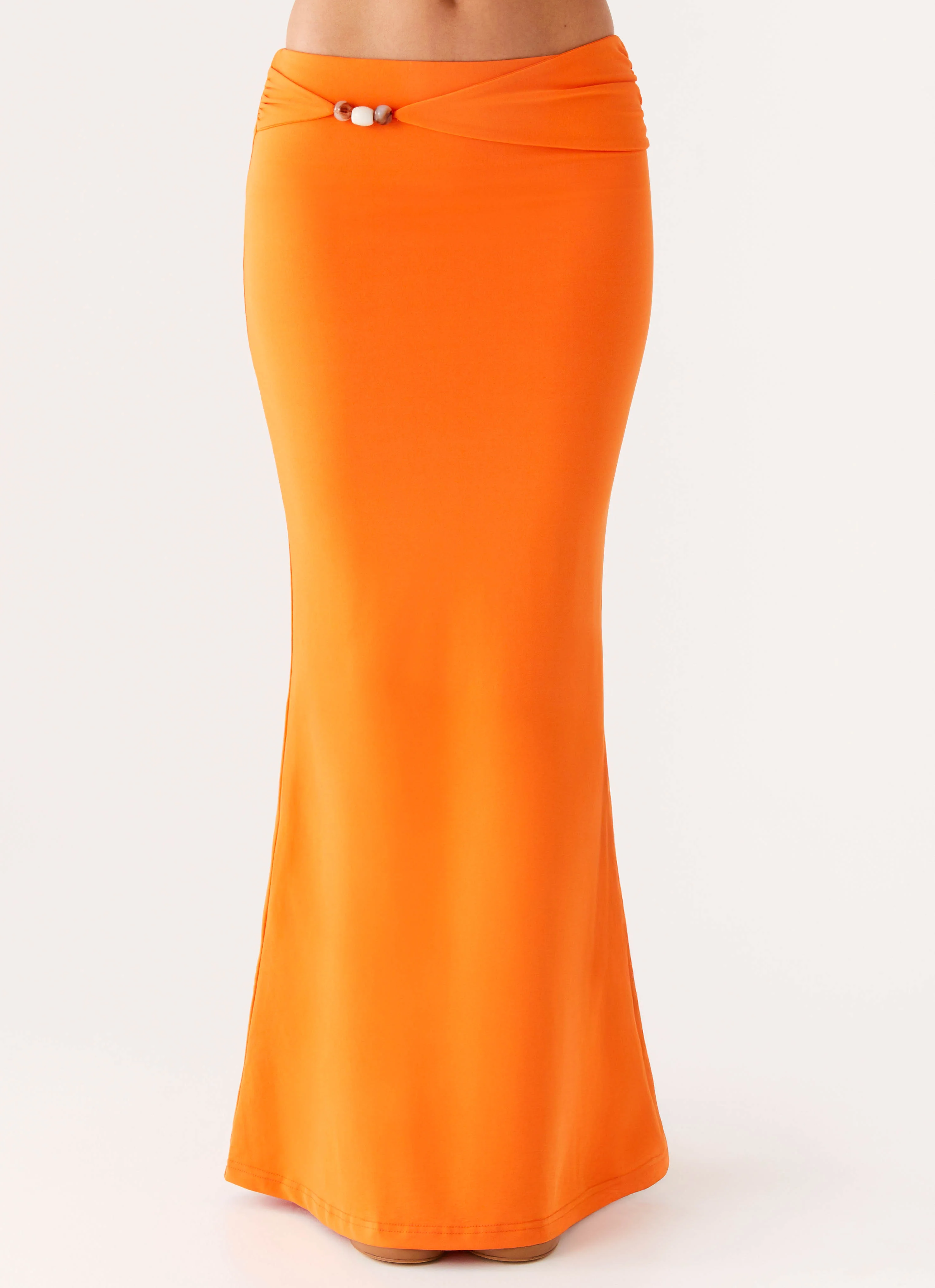 Mention Maxi Skirt - Orange - Image 2