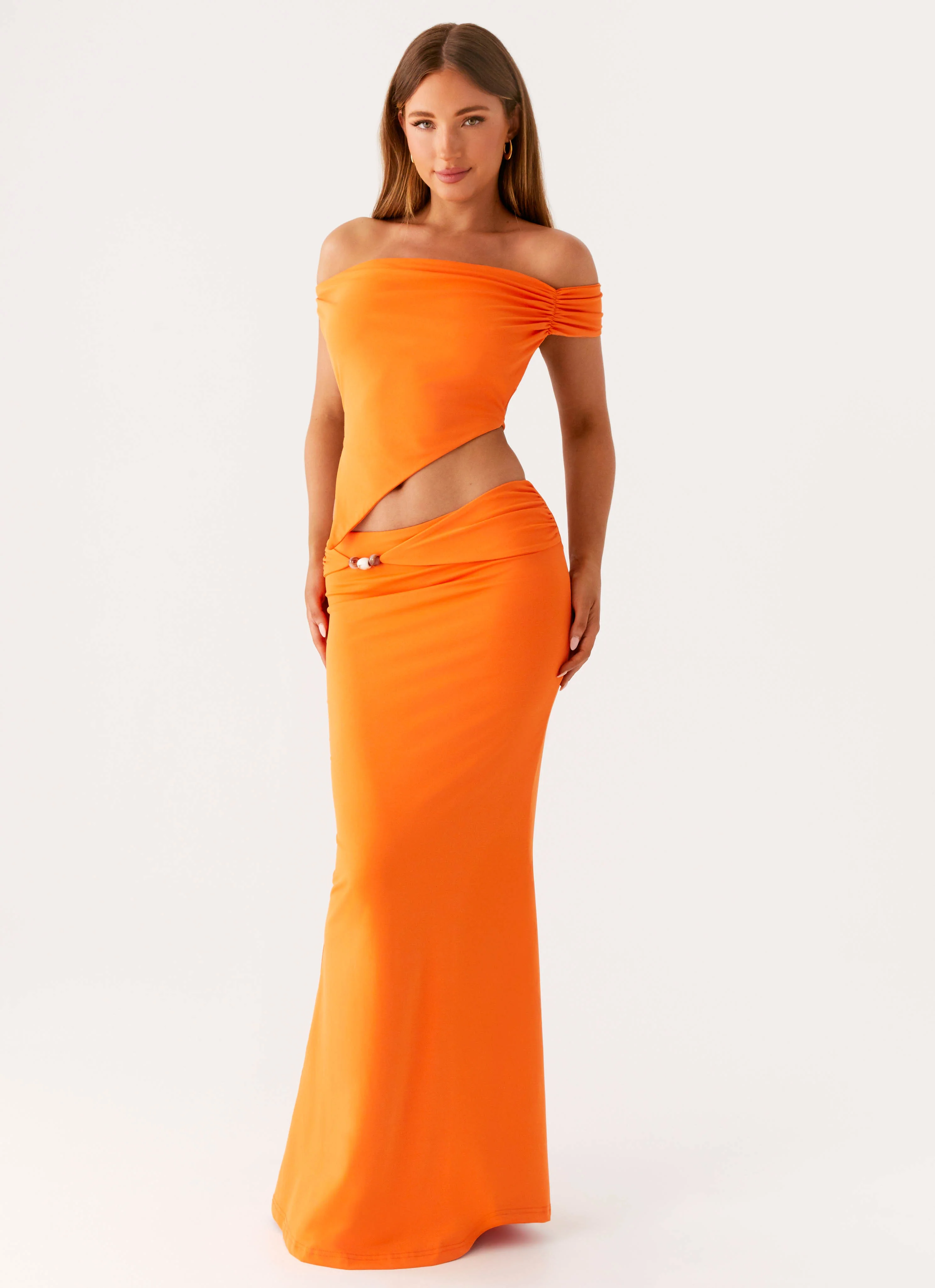 Mention Maxi Skirt - Orange - Image 5