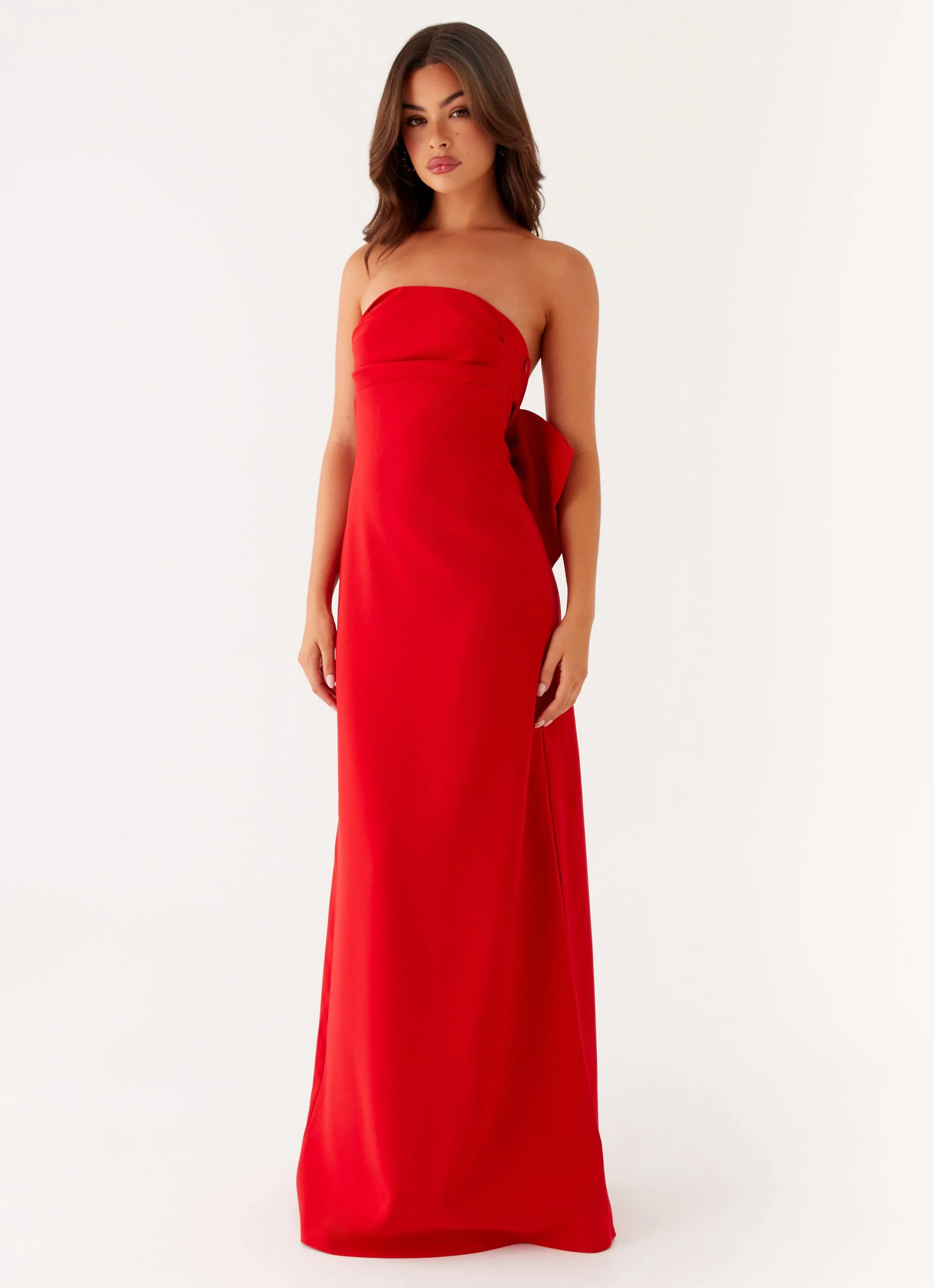 Meredith Maxi Dress - Red - Image 2