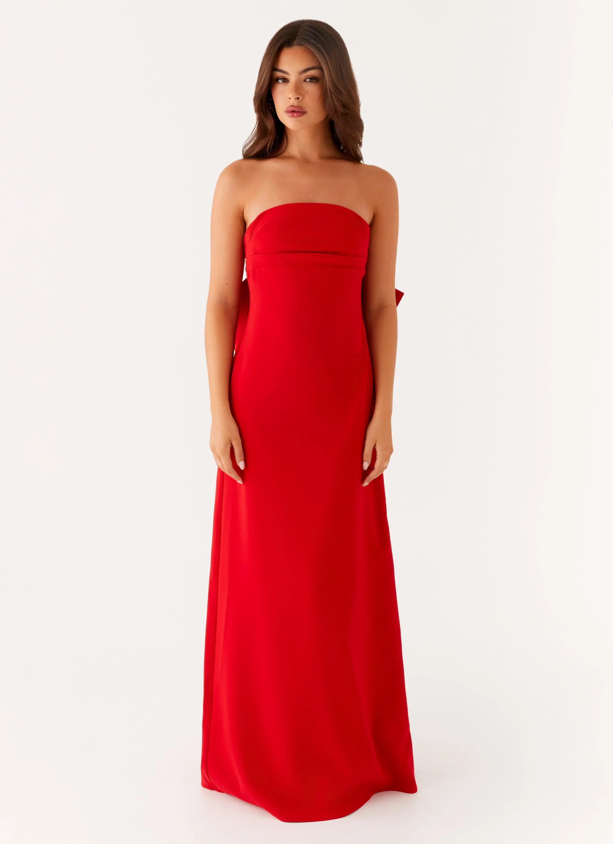 Meredith Maxi Dress - Red - Image 4