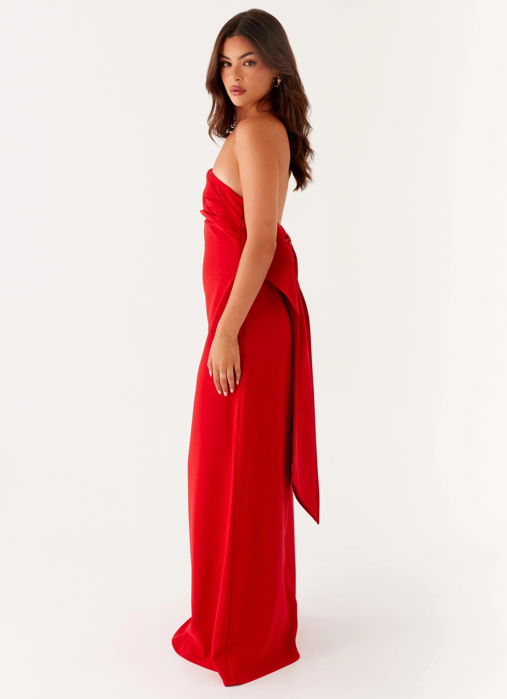 Meredith Maxi Dress - Red - Image 5