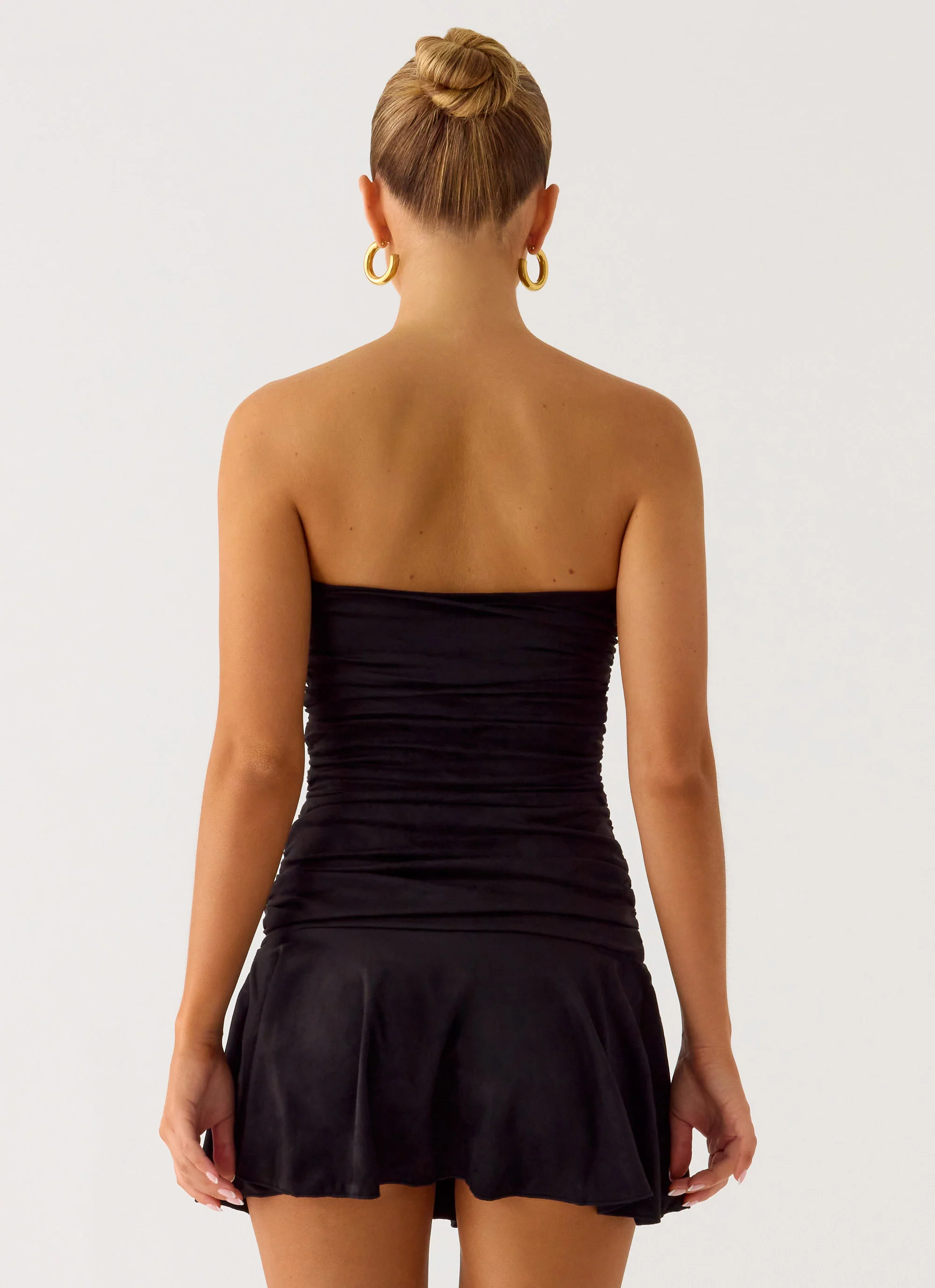 Meridella Strapless Mini Dress - Black - Image 3