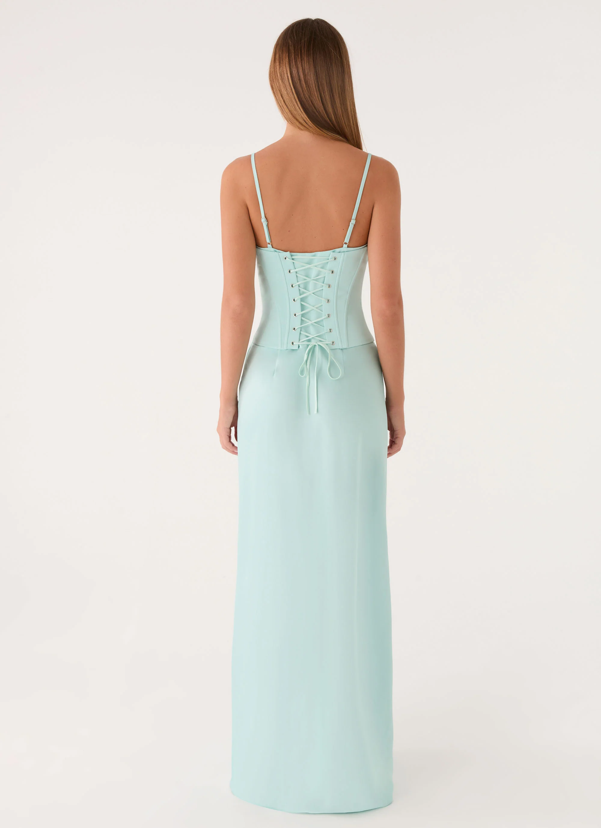 Merritt Maxi Dress - Aqua - Image 2