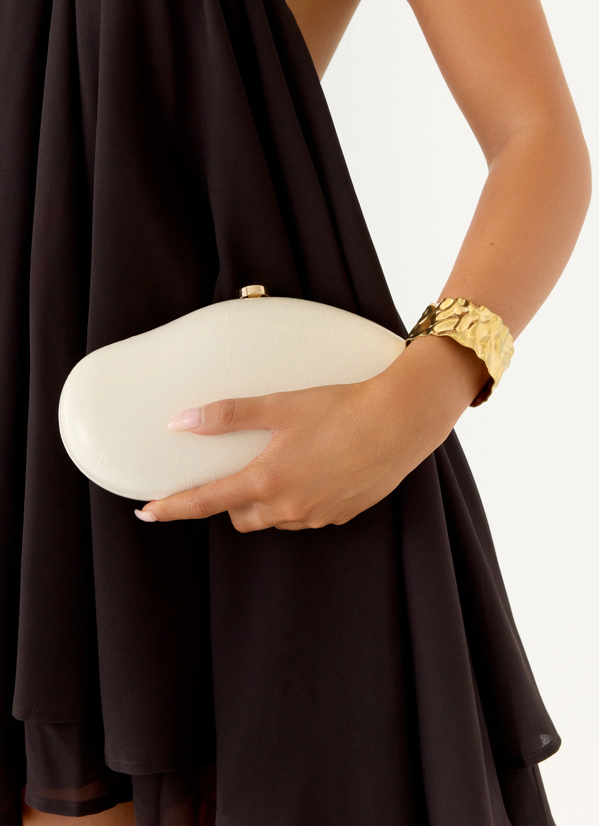 Milliani Clutch Bag - Cream - Image 3