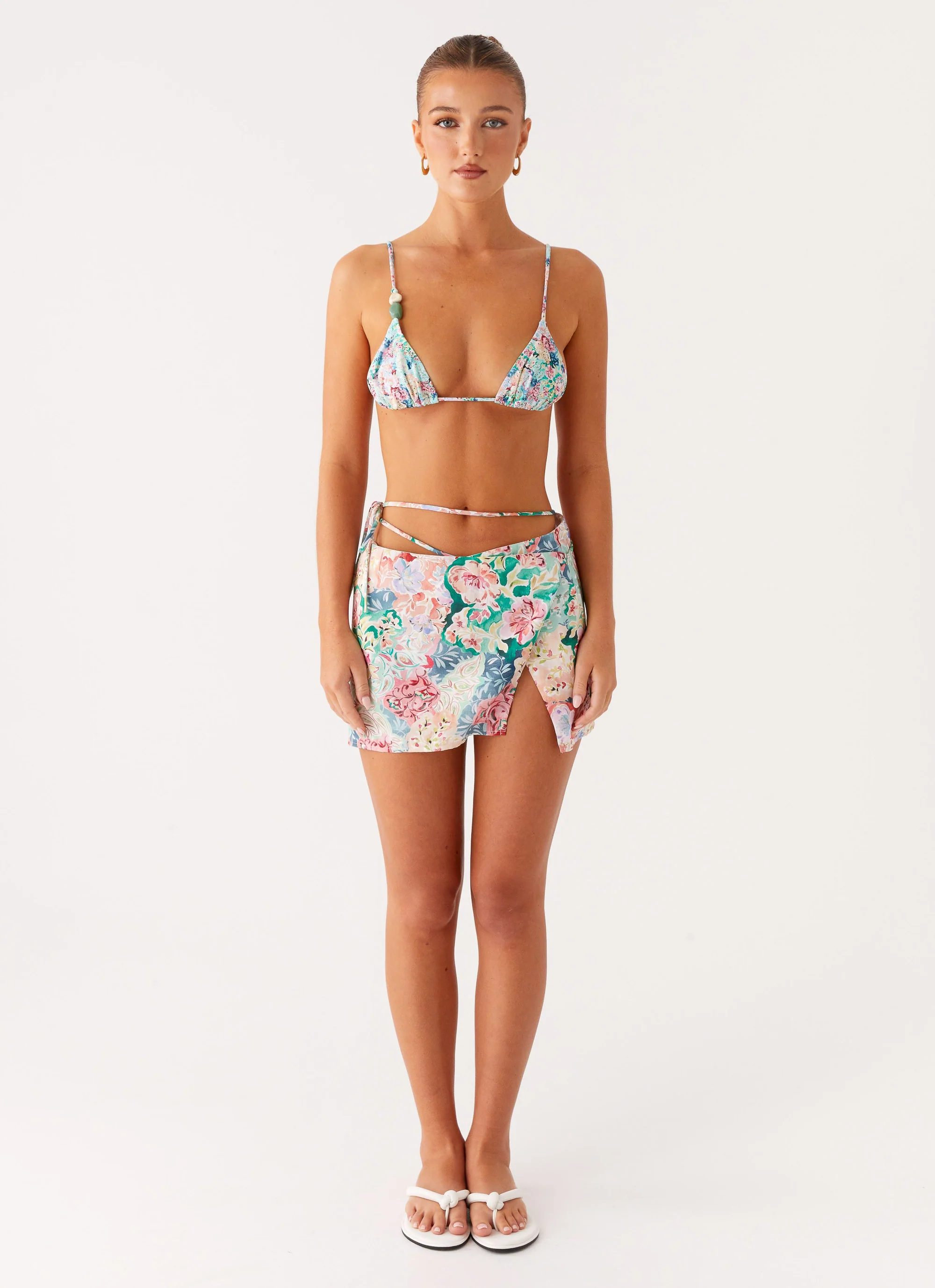 Miradelle Wrap Mini Skirt - Santorini Floral - Image 3