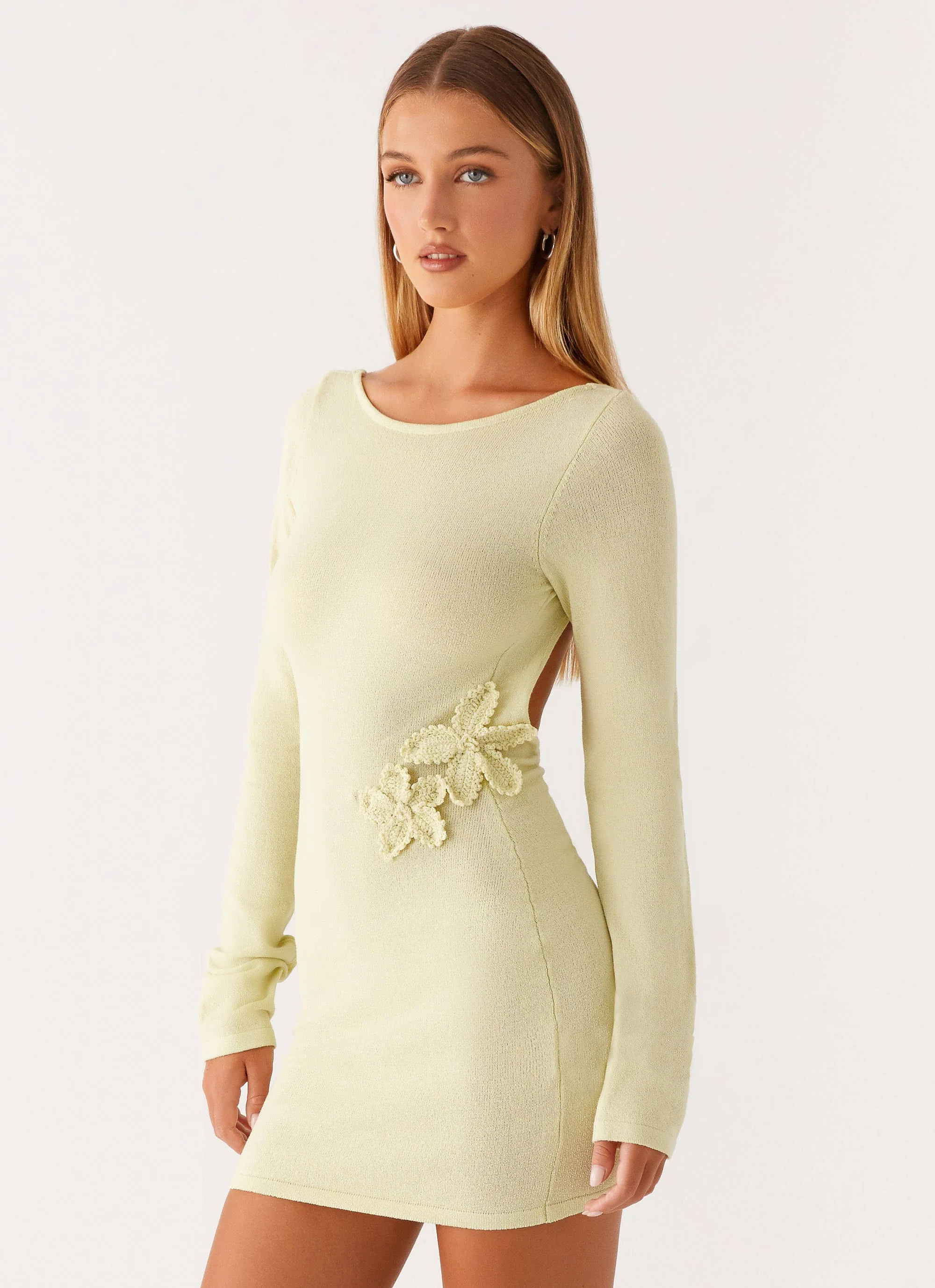 Miriam Knit Mini Dress - Green - Image 4