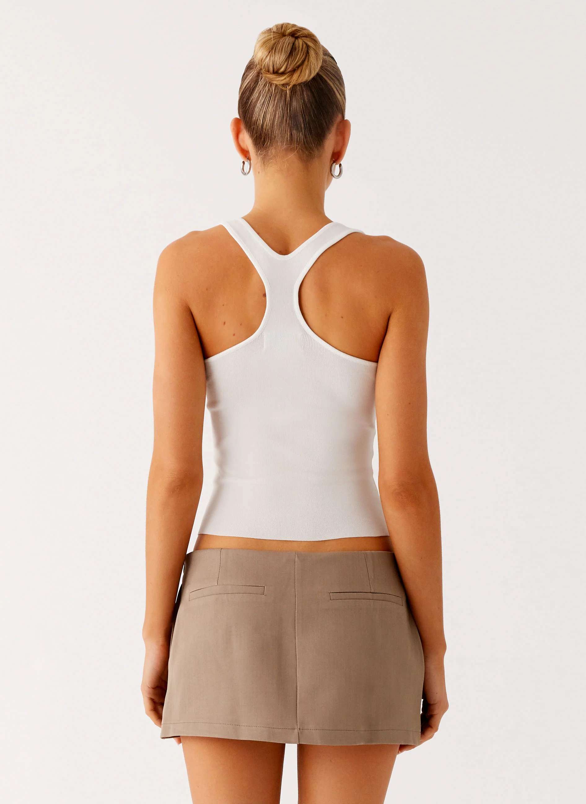 Mirna Micro Skort - Taupe Marle - Image 4