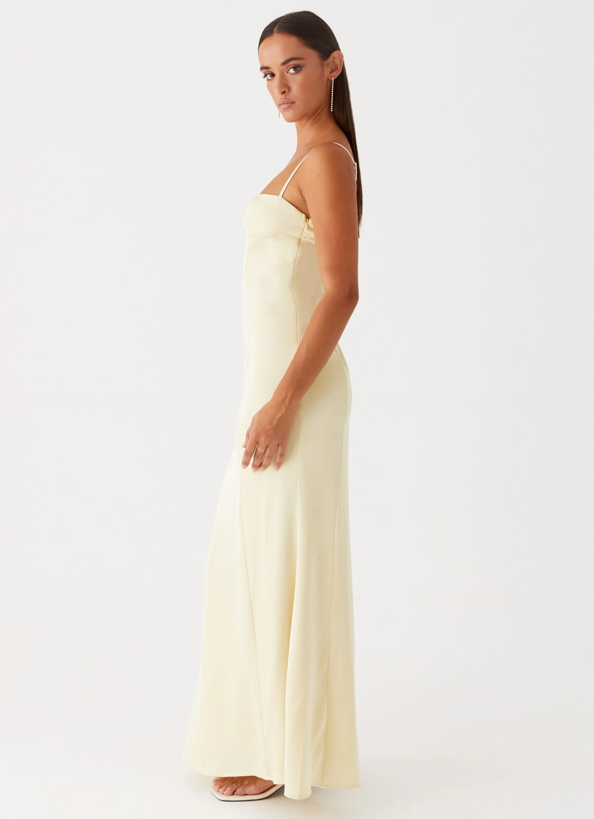 Miss Bloom Maxi Dress - Lemon - Image 3