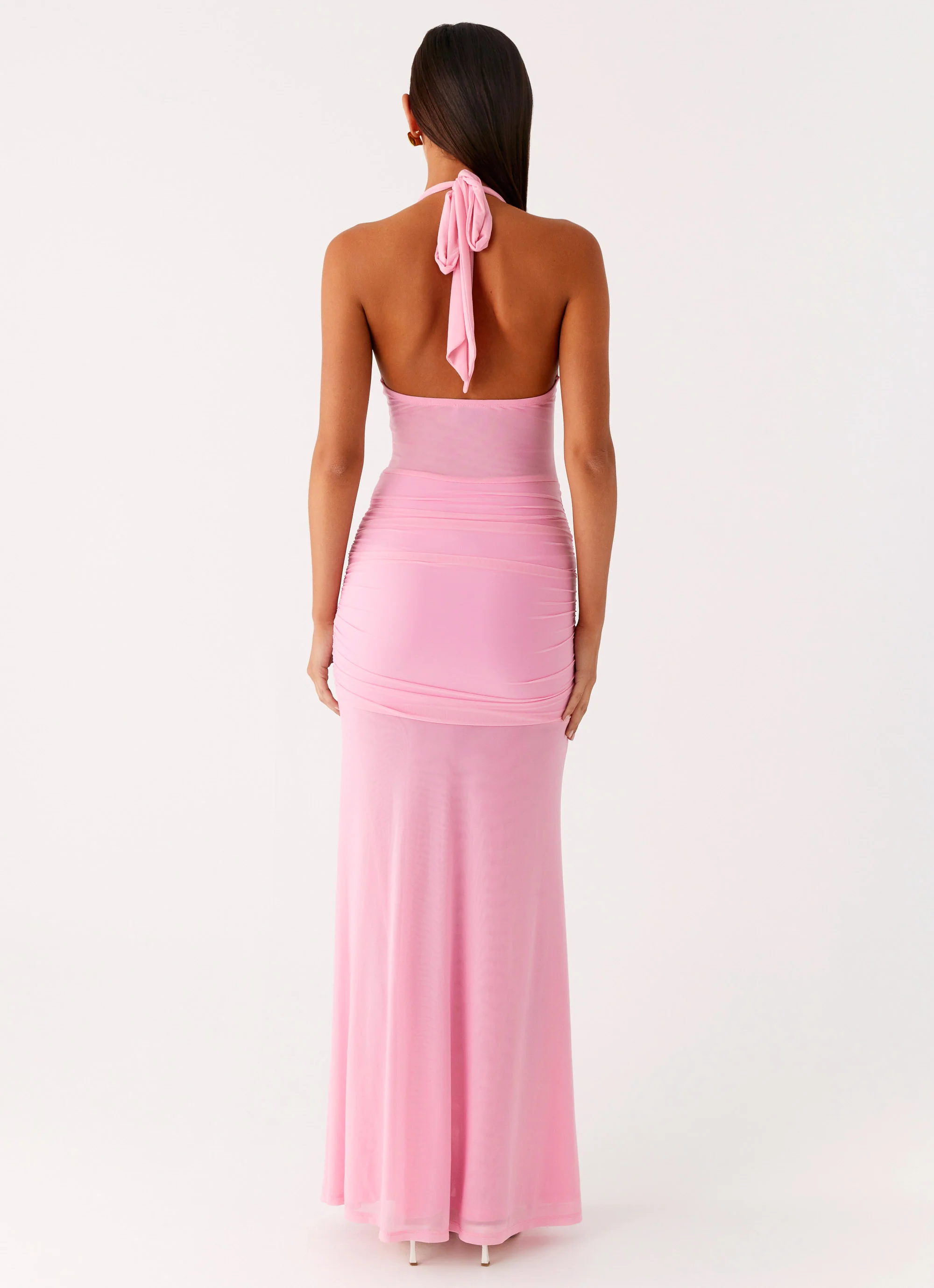 Miyah Halter Hardware Maxi Dress - Baby Pink - Image 2