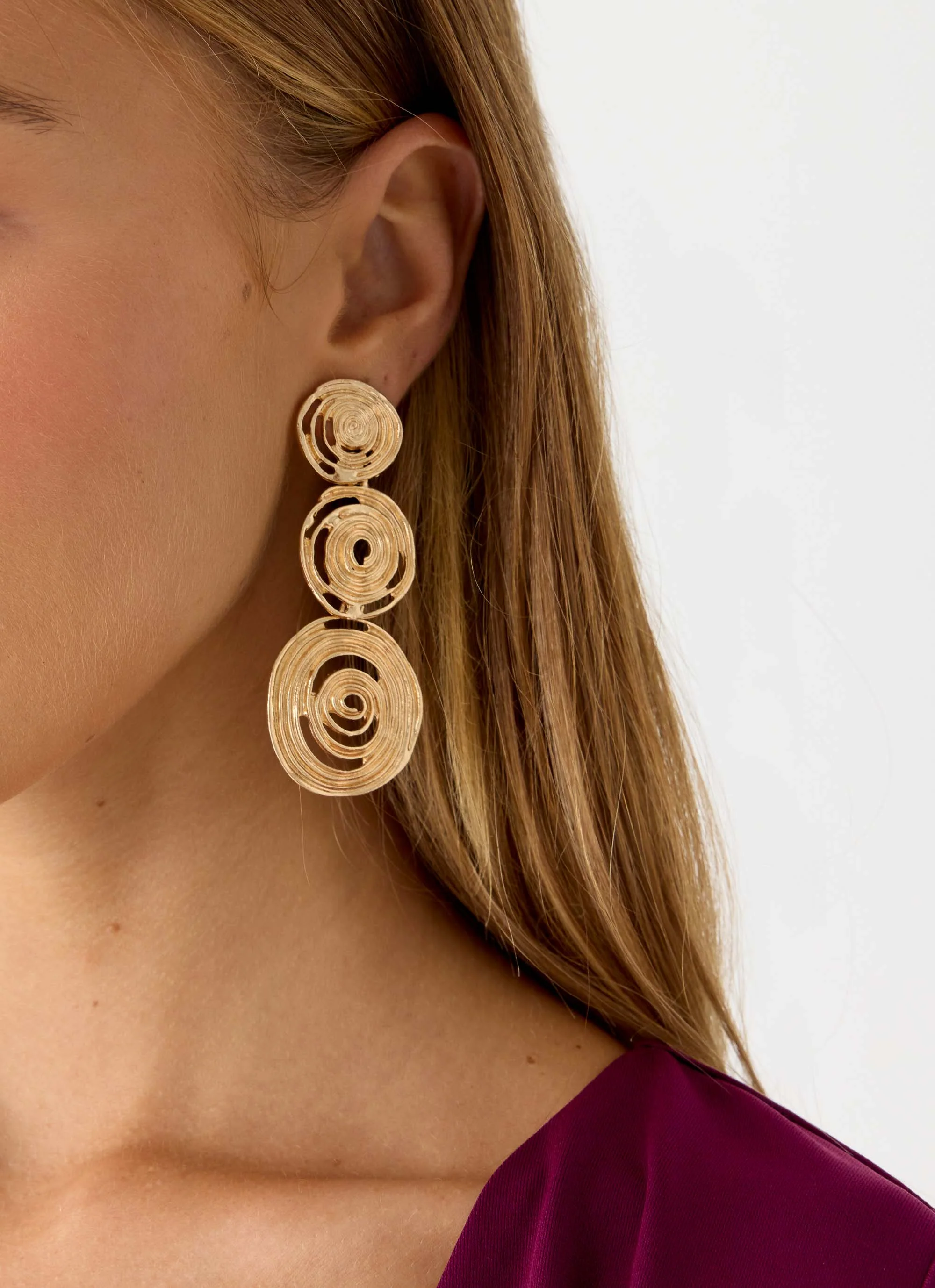 Mocha Kiss Earrings - Gold - Image 3