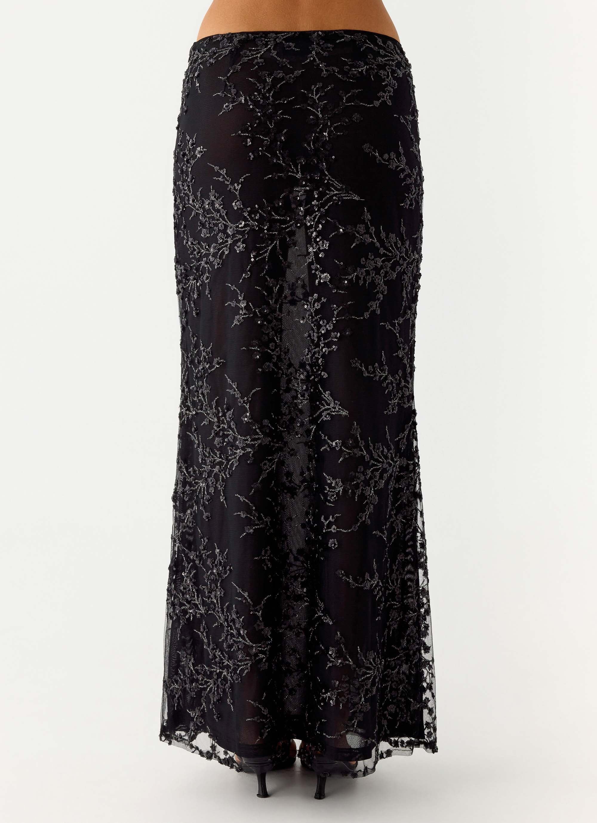 Moodlight Maxi Skirt - Black - Image 3