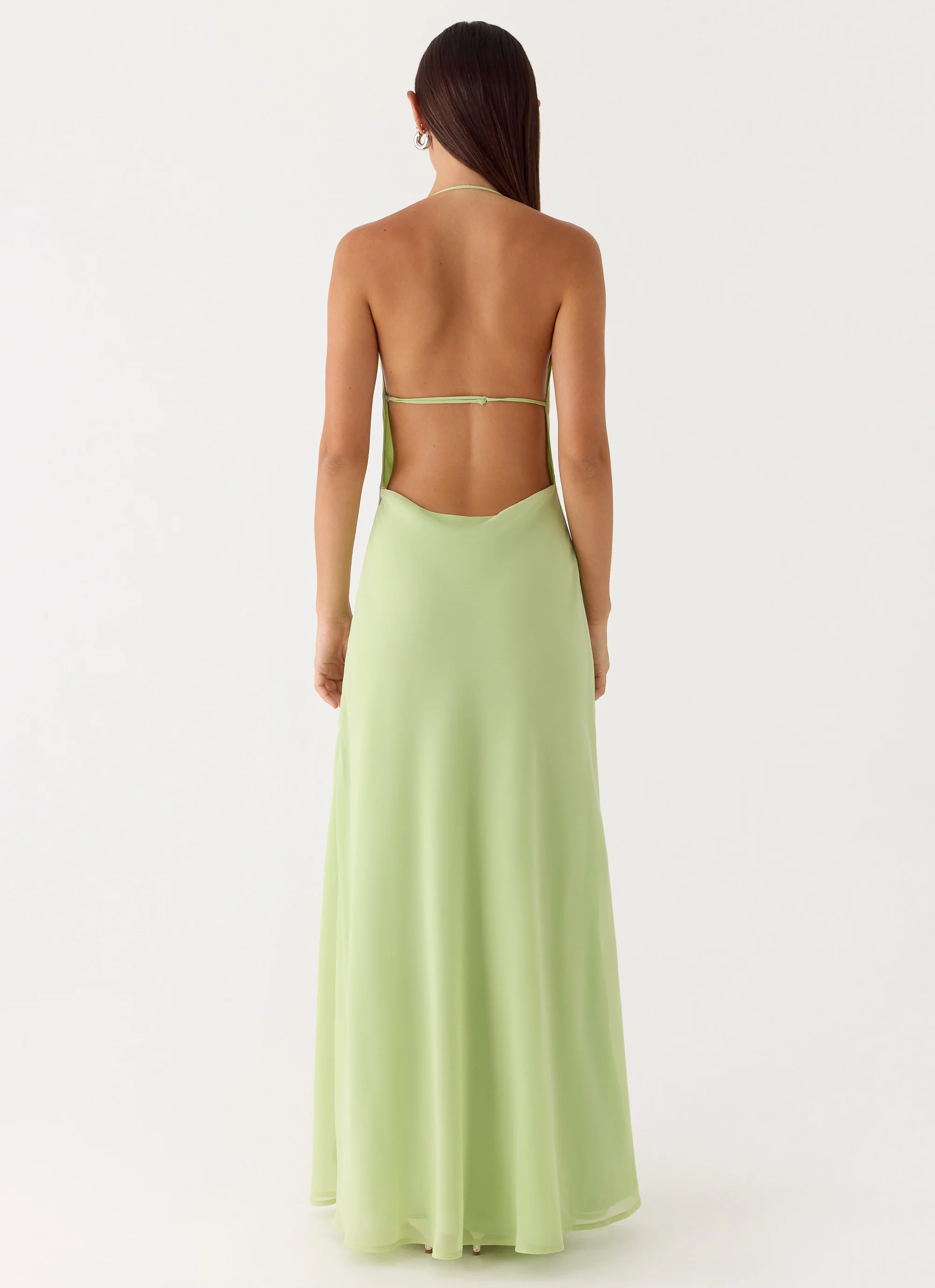 Morning Crush Cowl Maxi Dress - Lime - Image 5