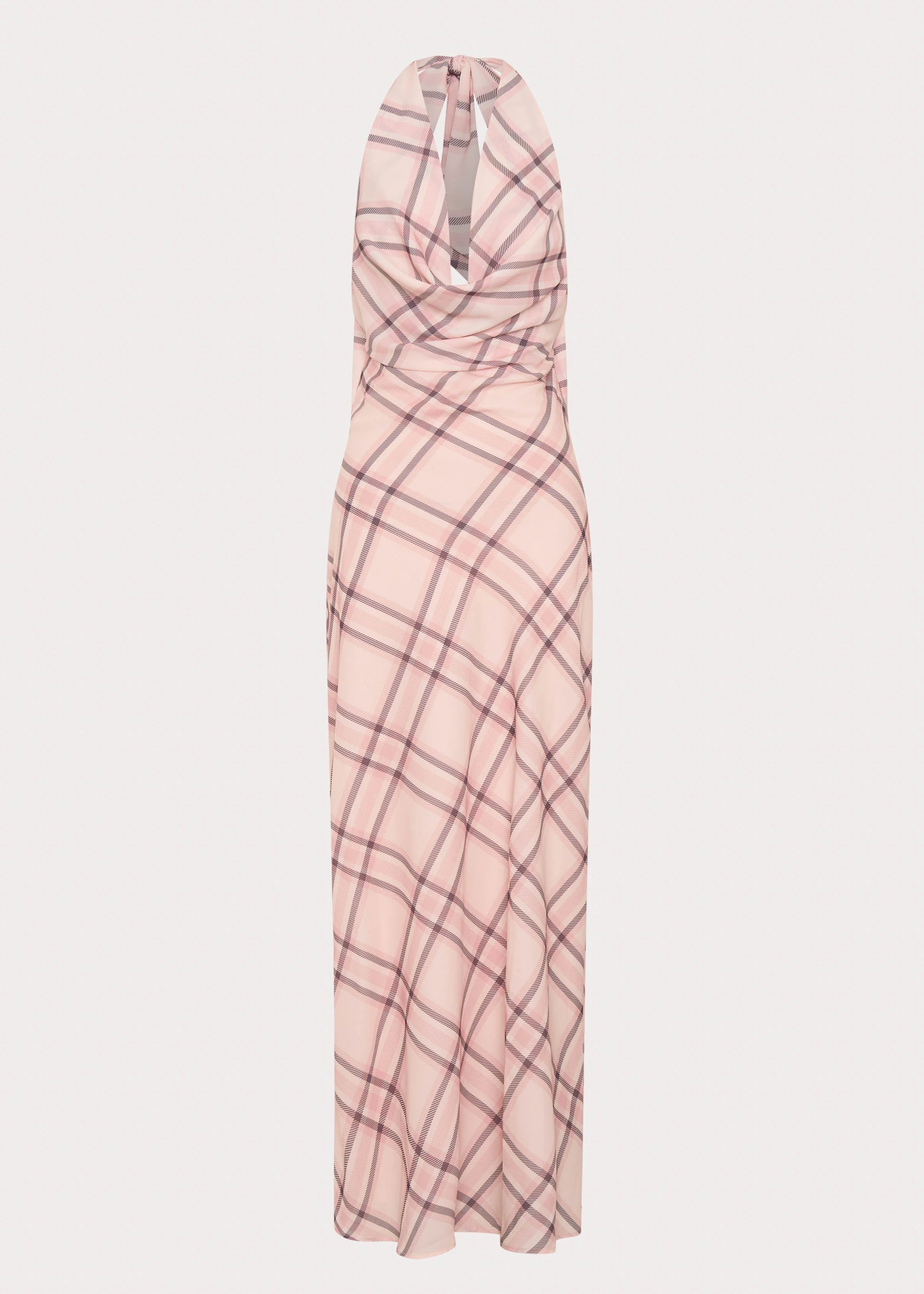 Muse Maxi Dress - Pink Check - Image 8