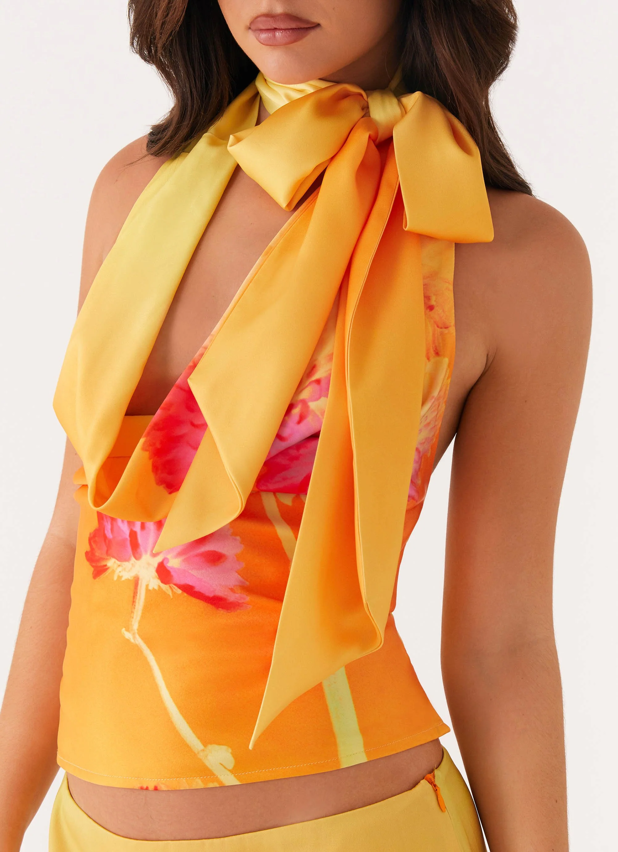 Nala Top - Orange Floral - Image 6