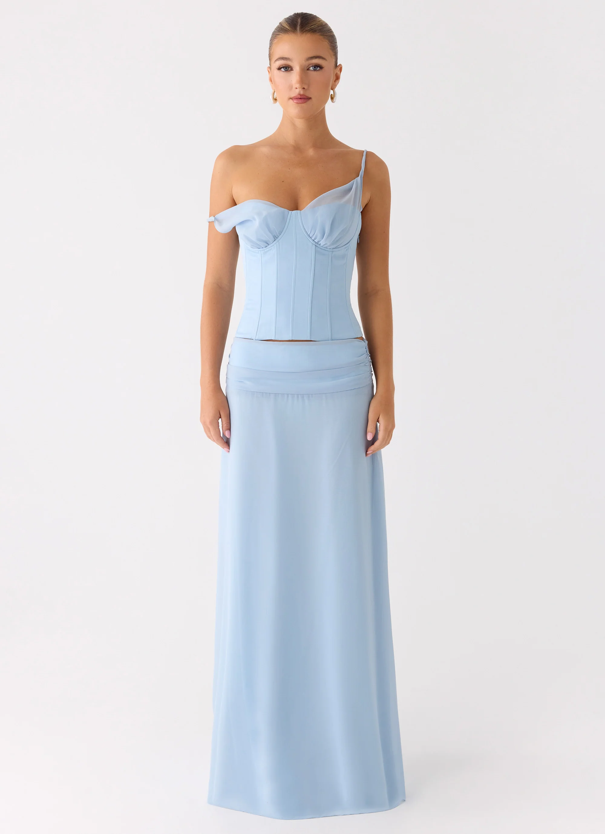 Natalya Corset Top - Pale Blue - Image 5