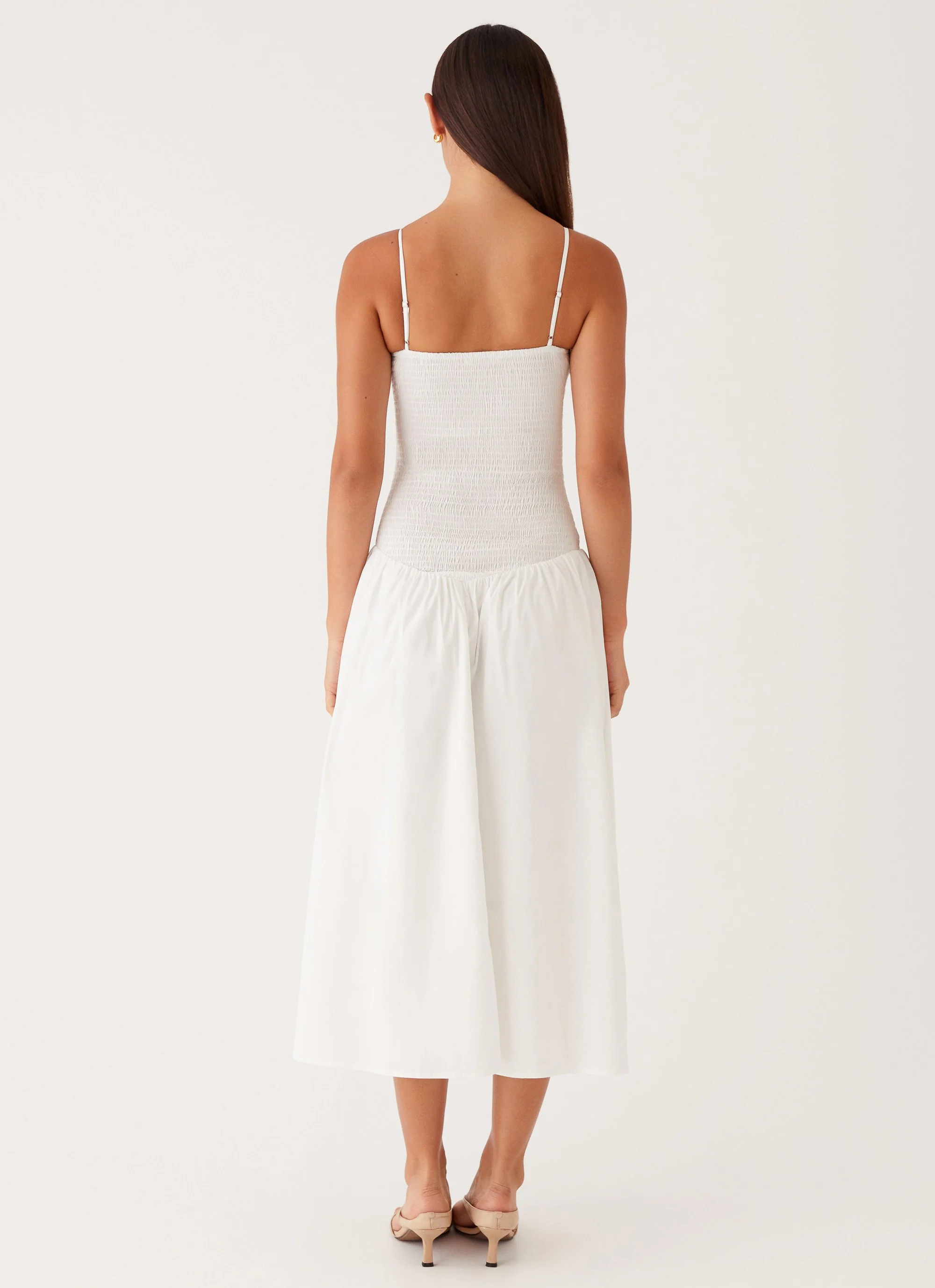 Natalyi Midi Dress - White - Image 5