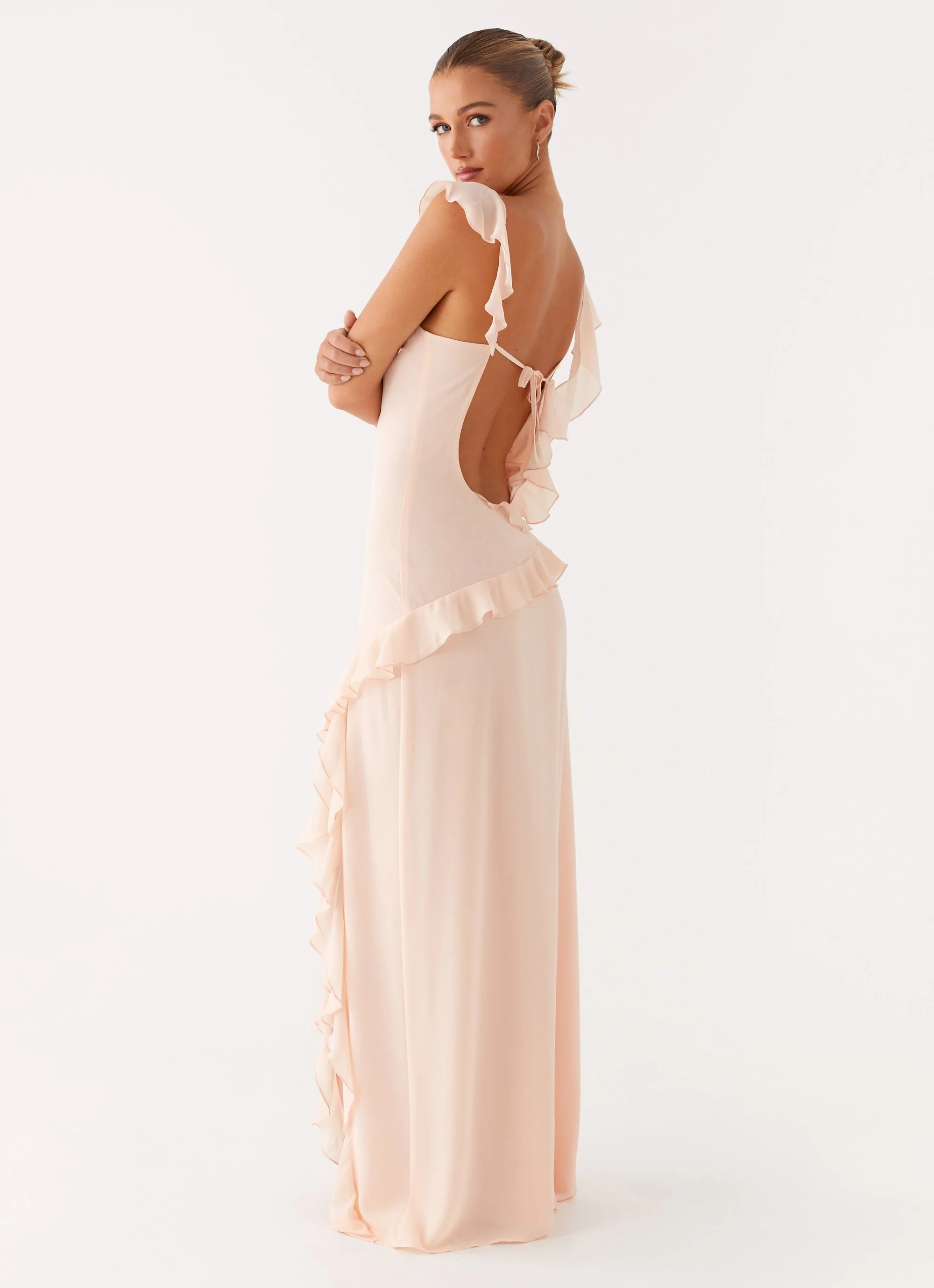 Naya Maxi Dress - Peach - Image 4