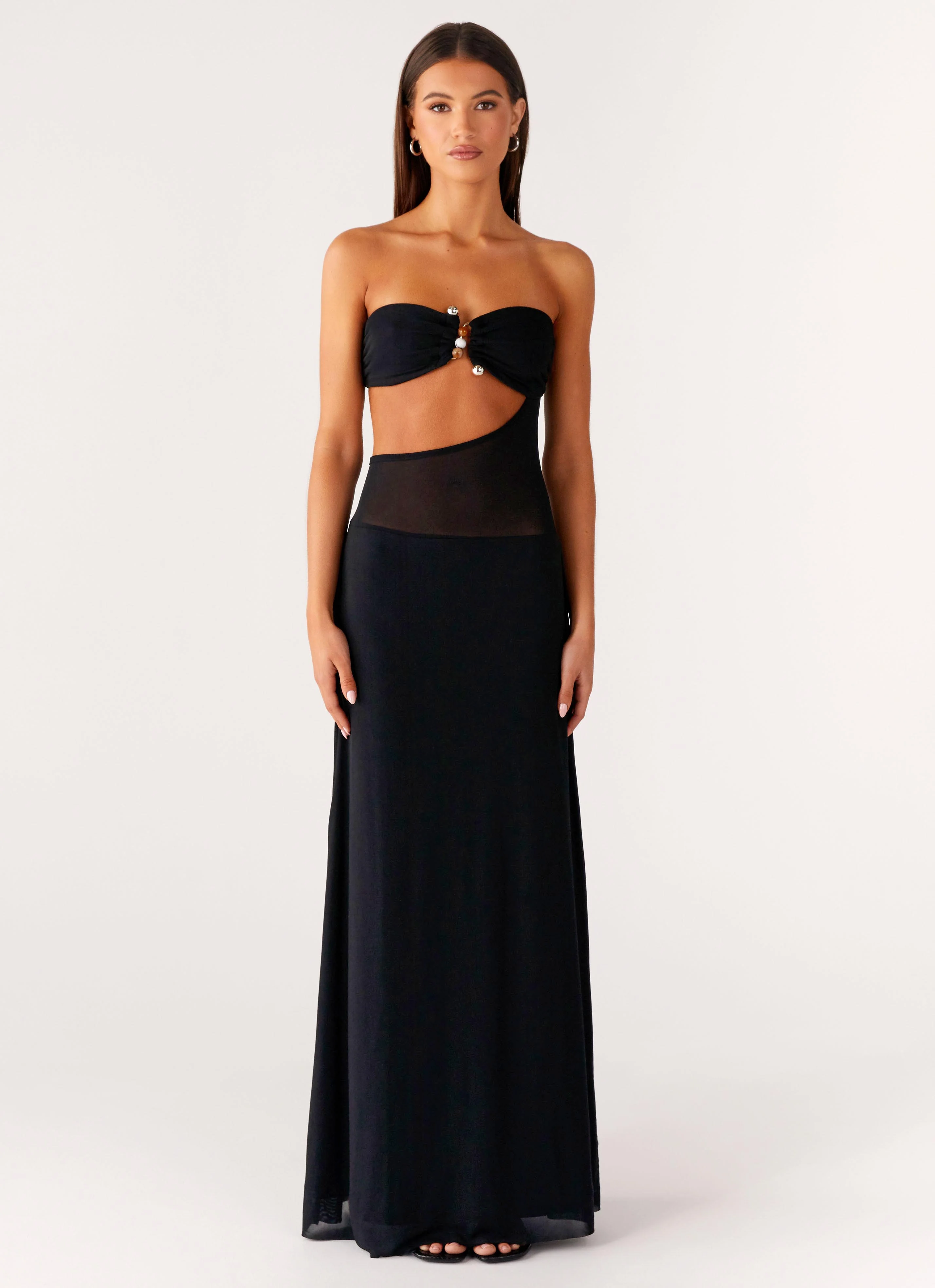 No Apologies Maxi Dress - Black - Image 5