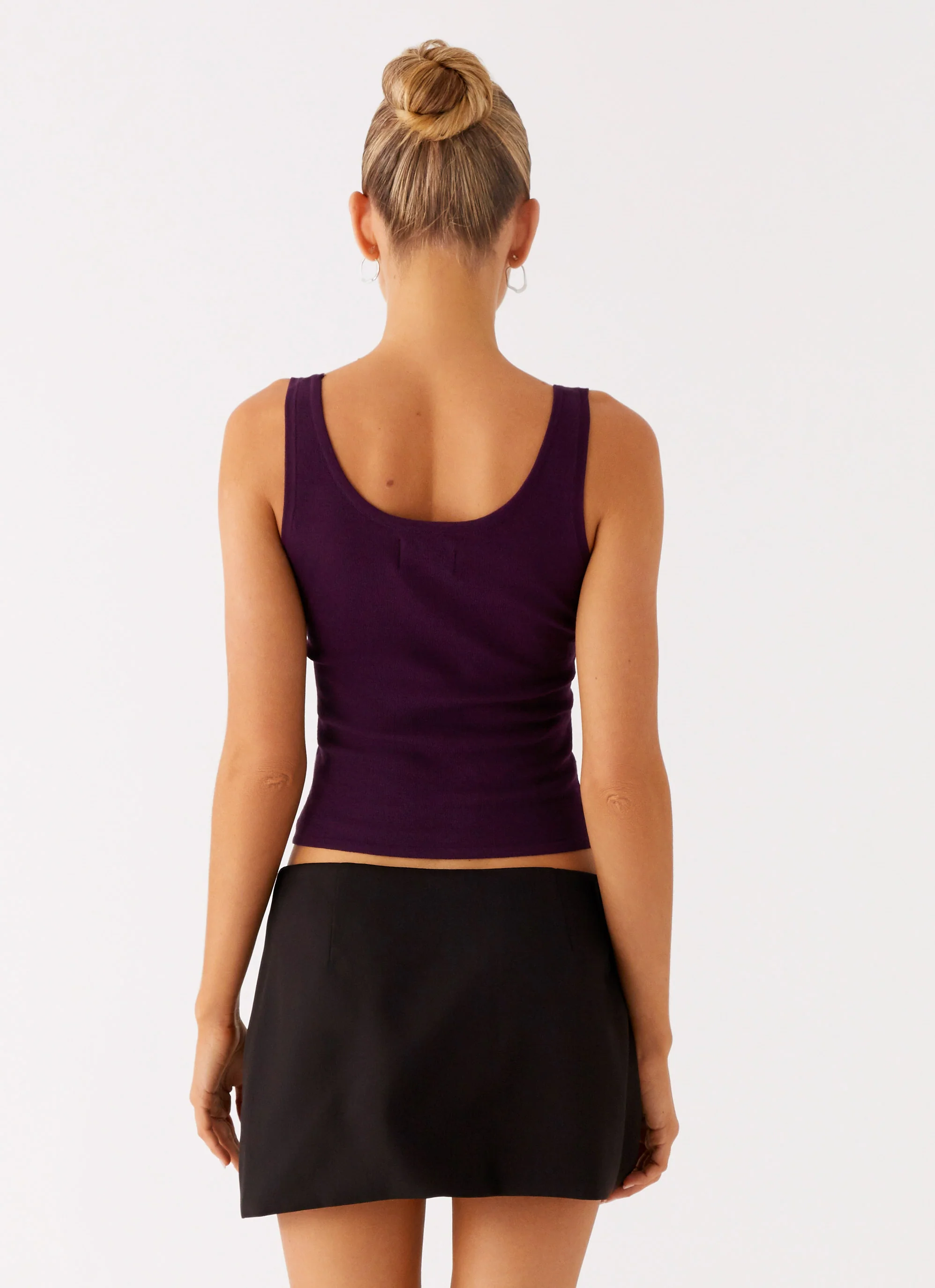 No Signal Knit Top - Plum - Image 4