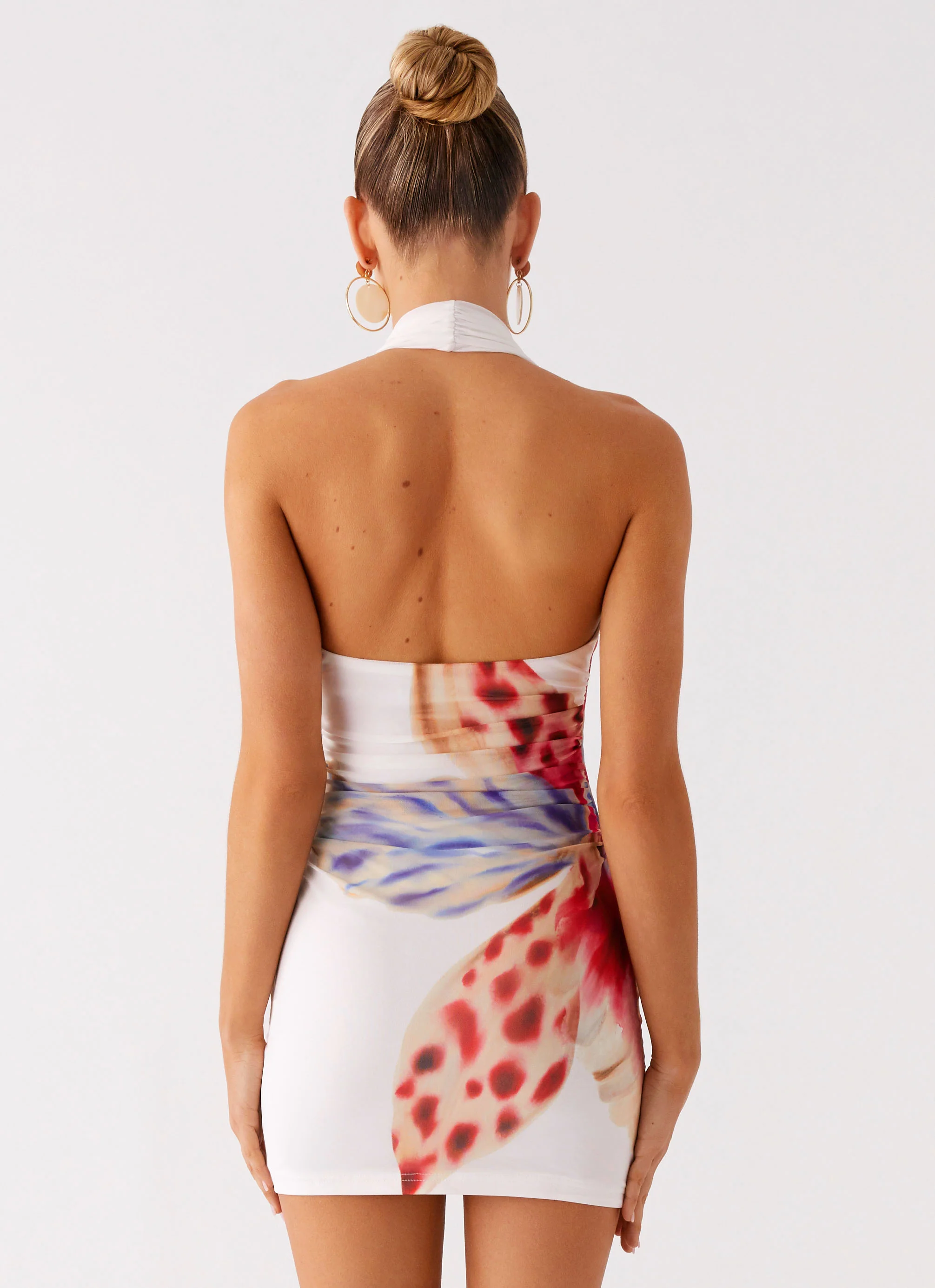 No Time Mini Dress - White Sea Bloom - Image 3