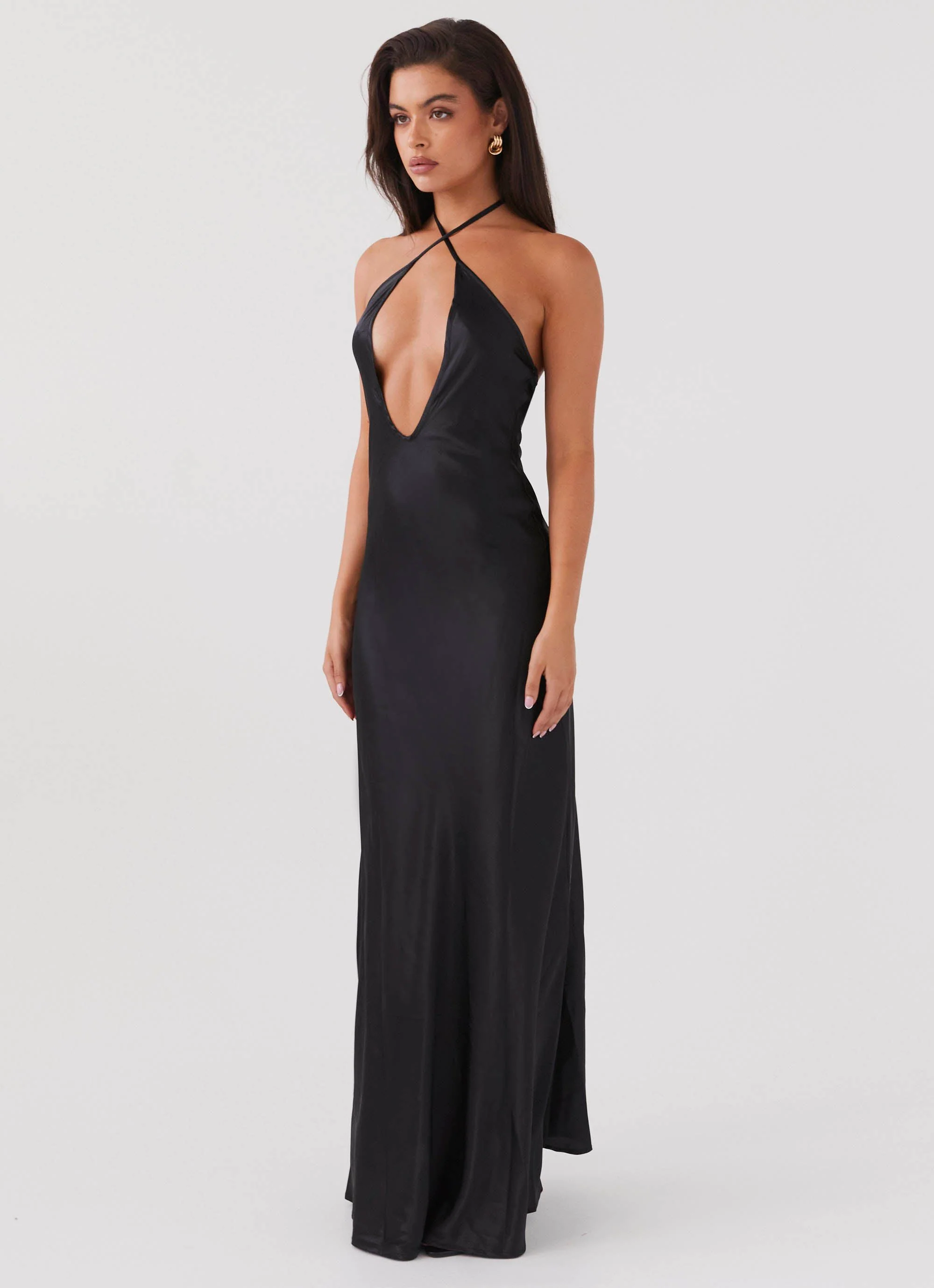 Noir Symphony Maxi Dress - Black - Image 3