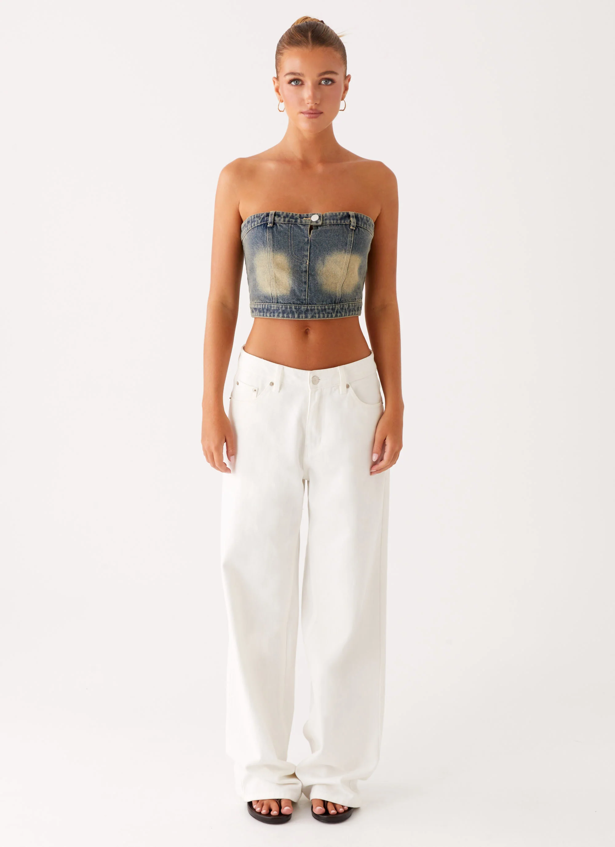 Not Like Us Denim Top - Vintage - Image 3