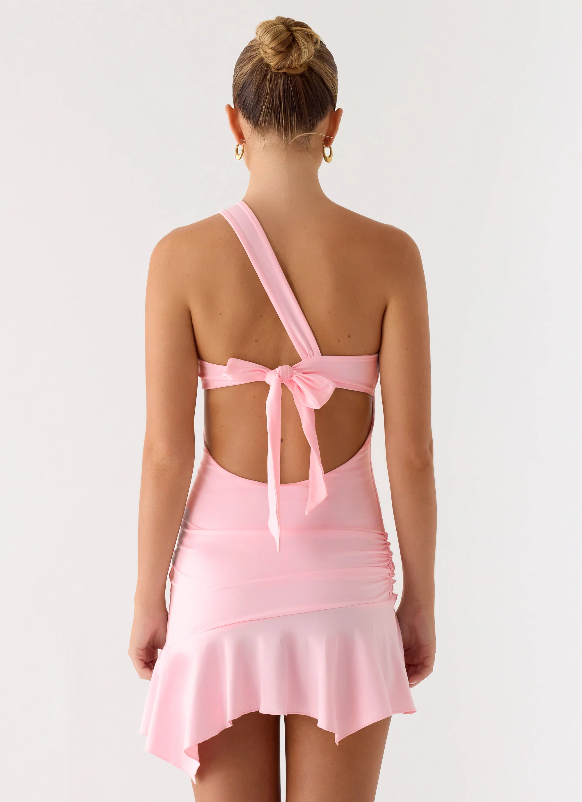 Not Your Fan Cut Out Mini Dress - Pink - Image 3