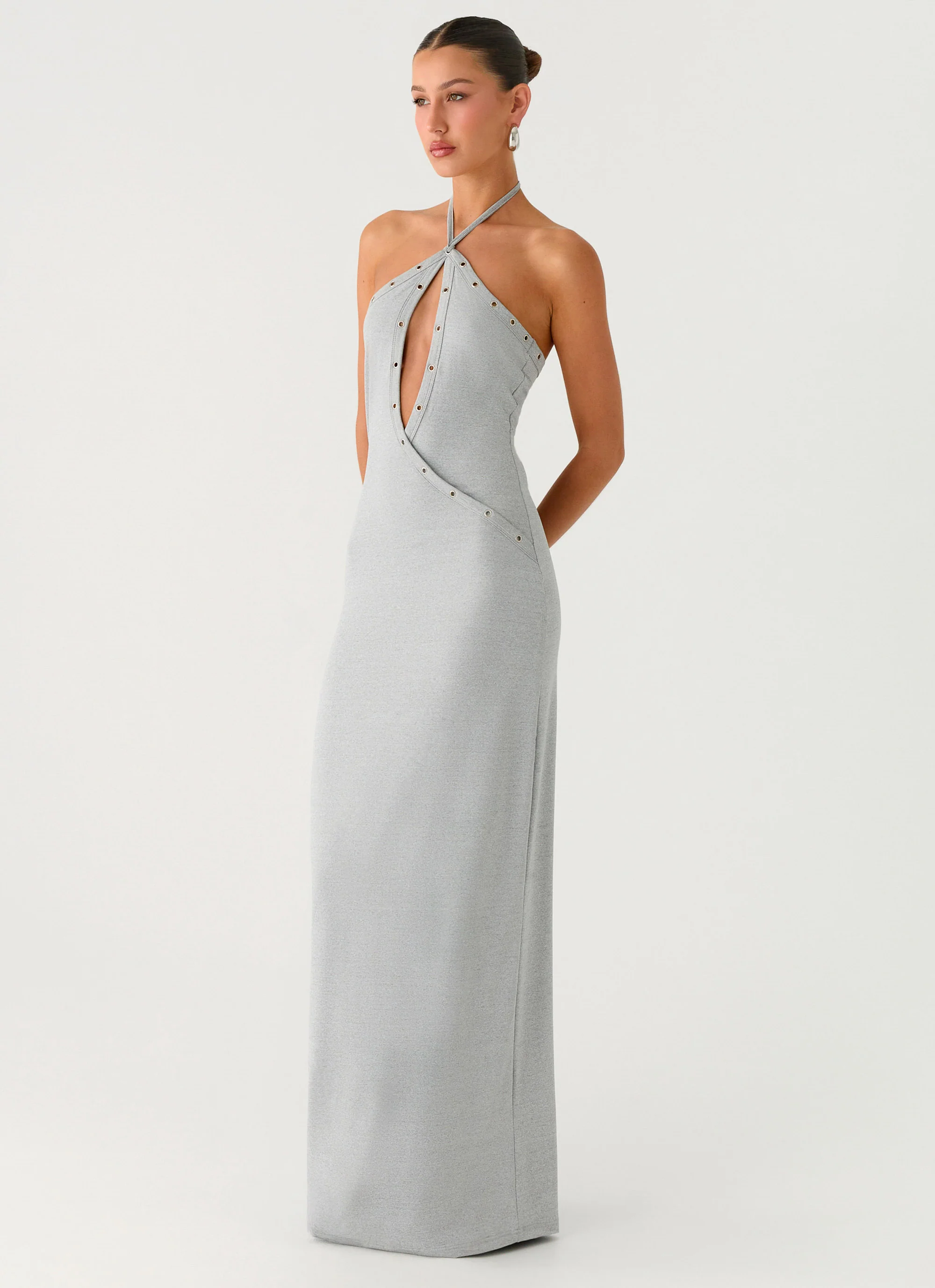 Off The Bass Maxi Dress - Grey - Image 4