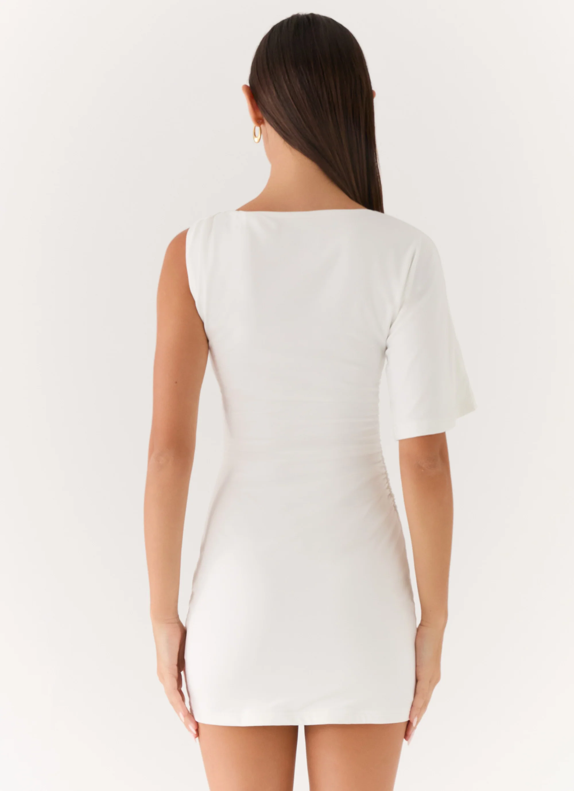 Omari Mini Dress - White - Image 3