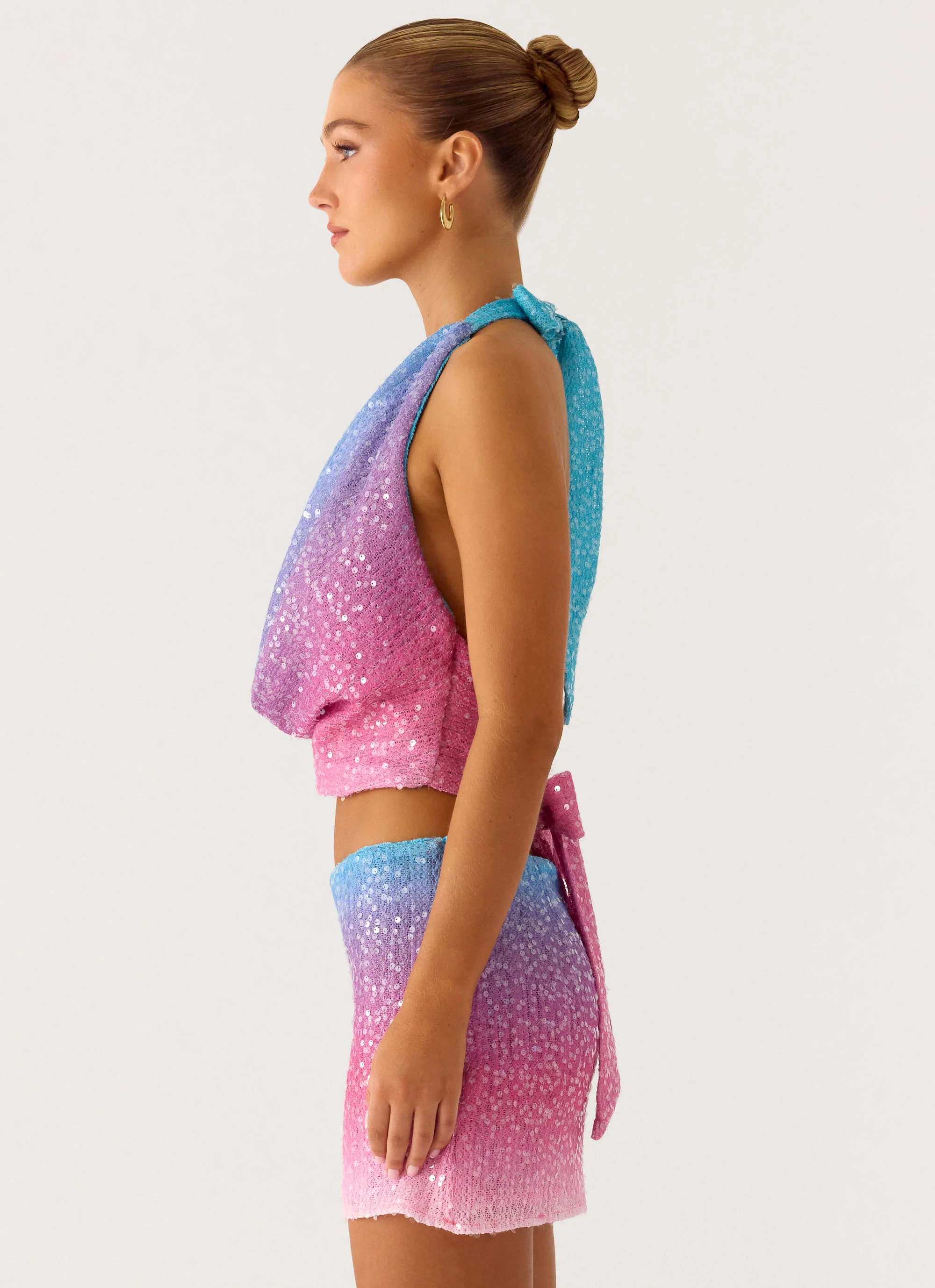 One More Time Sequin Knit Top - Disco Ombre - Image 2