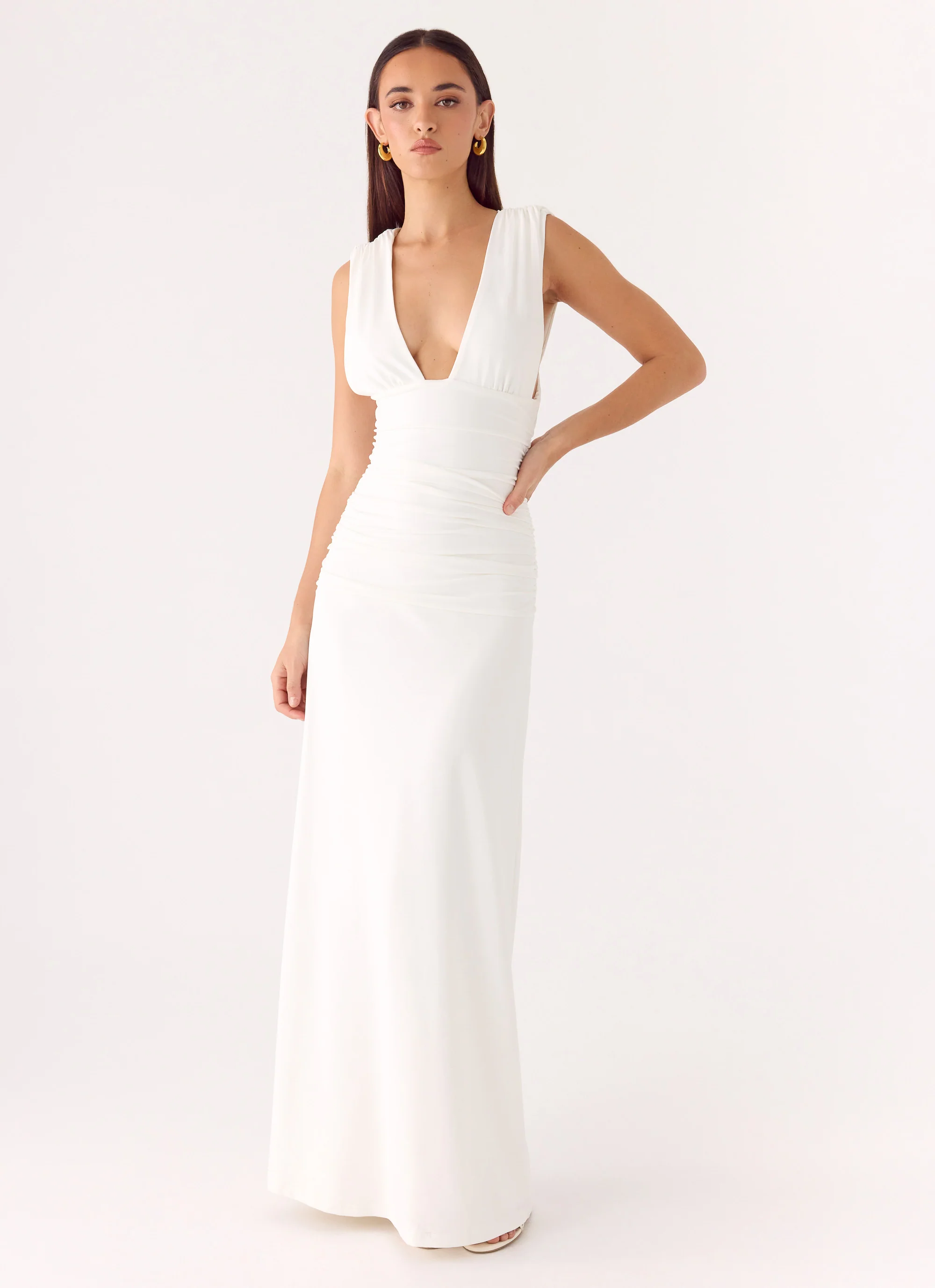 Options Maxi Dress - White - Image 5
