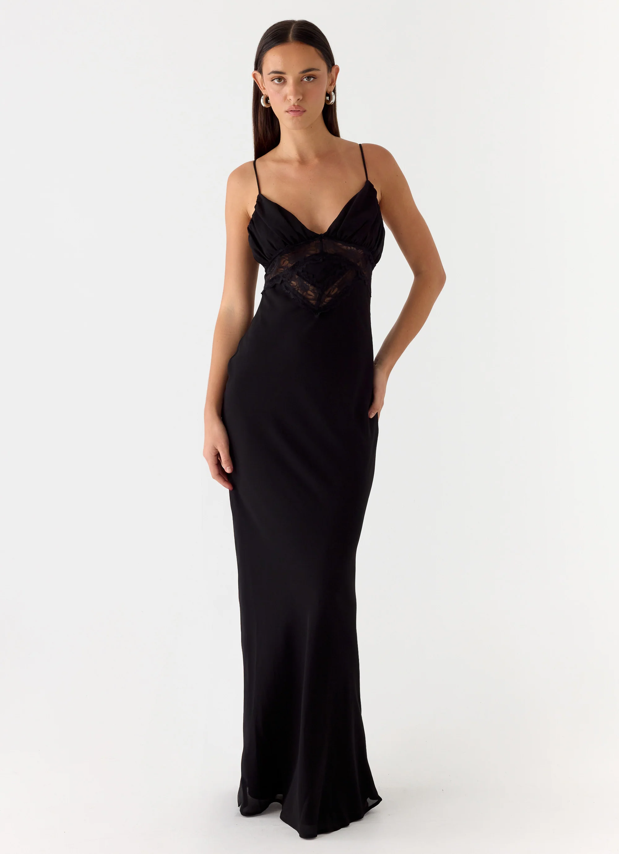 Opulent Maxi Dress - Black - Image 8
