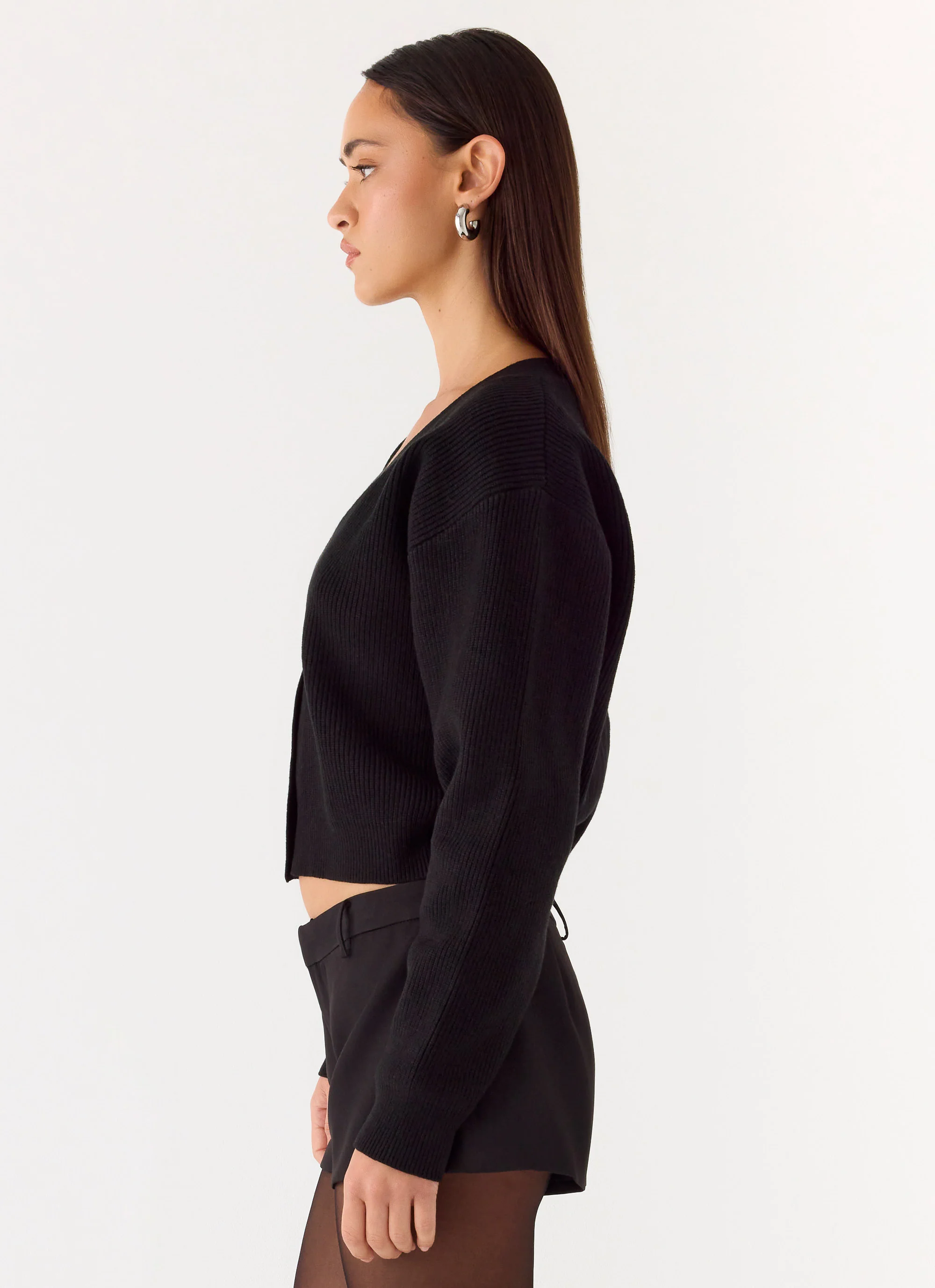 Orla Knit Sweater - Black - Image 3