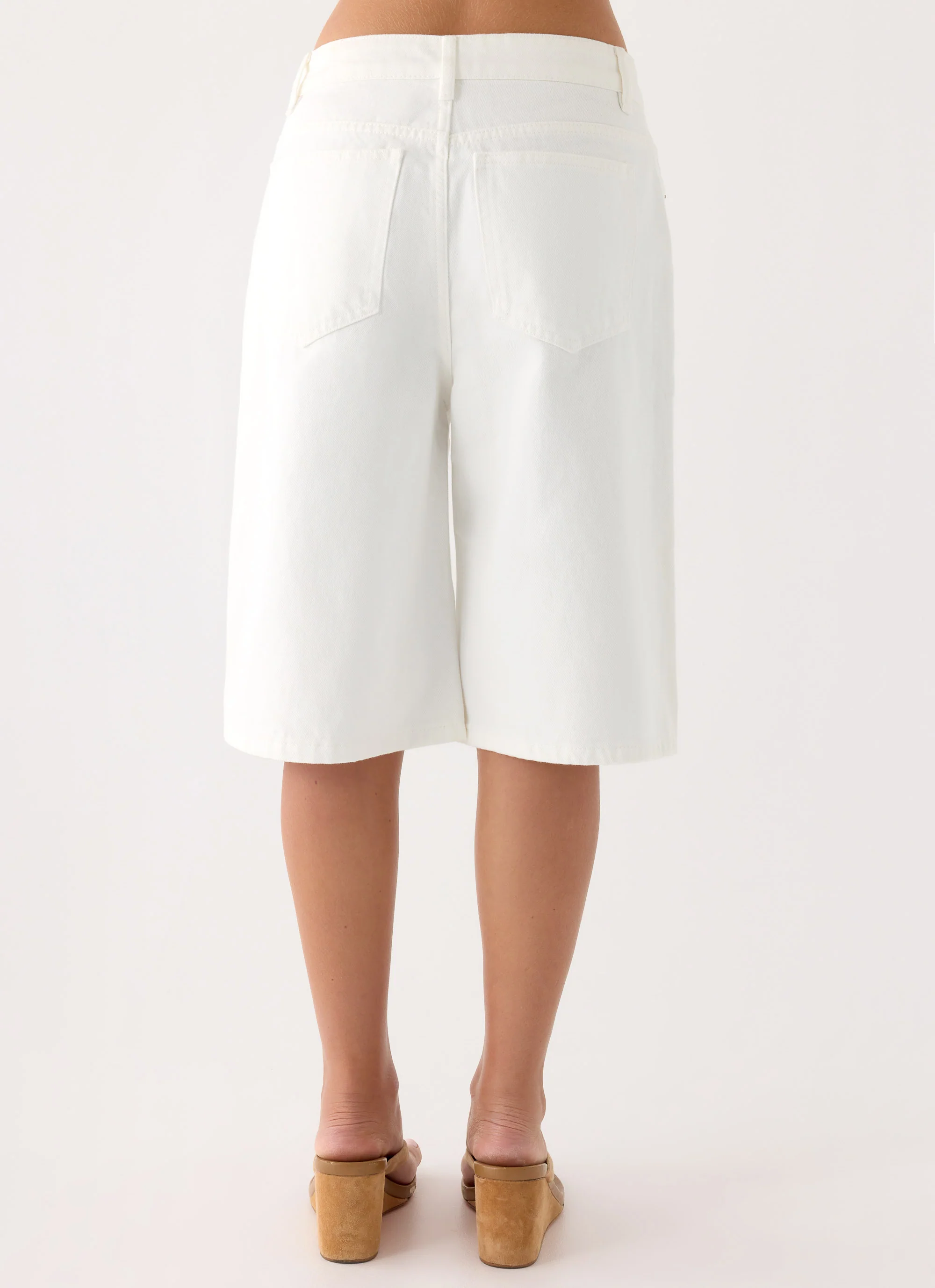 Orleans Denim Jorts - White - Image 6